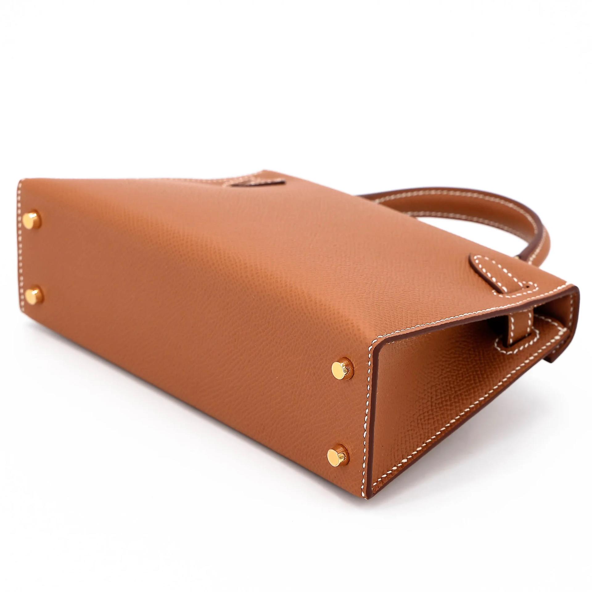 Brand New ( Rank N ) HERMÈS Mini Kelly II Gold (37) Epsom Gold hardware G (2026) - 6