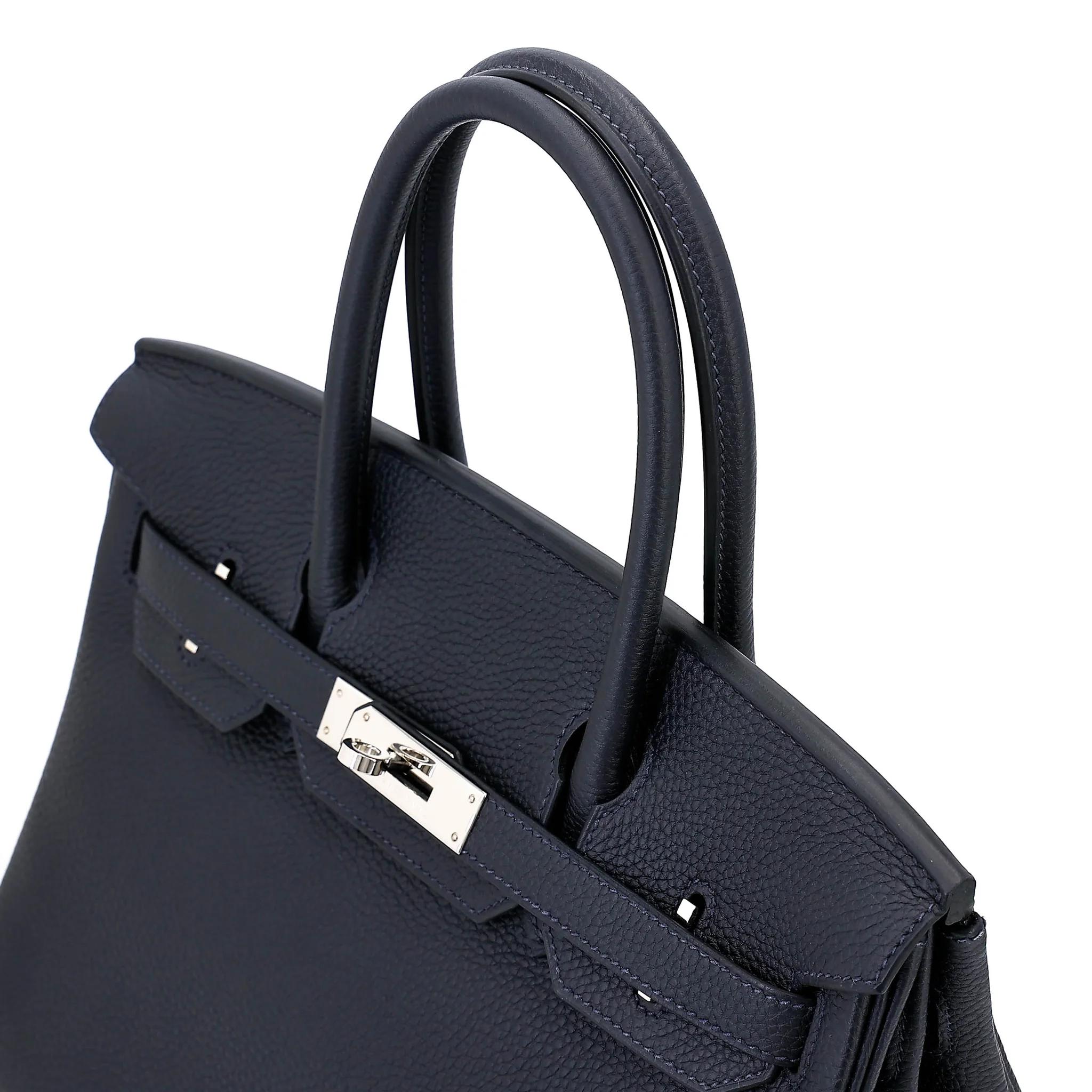 Excellent ( Rank SA ) HERMÈS Birkin 30 Caban (3Y) Togo Palladium hardware U (2022) - 3