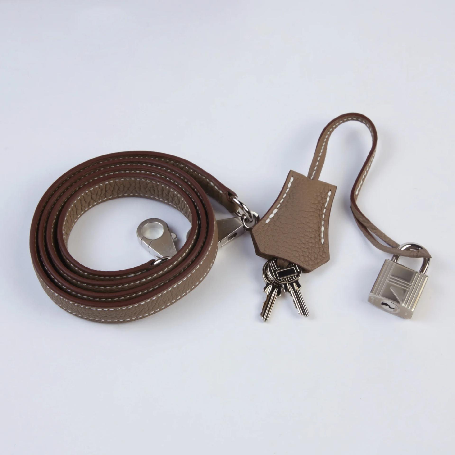 Unused ( Rank NS ) HERMÈS Kelly 25 Etoupe (18) Togo Palladium hardware W (2024) - 14