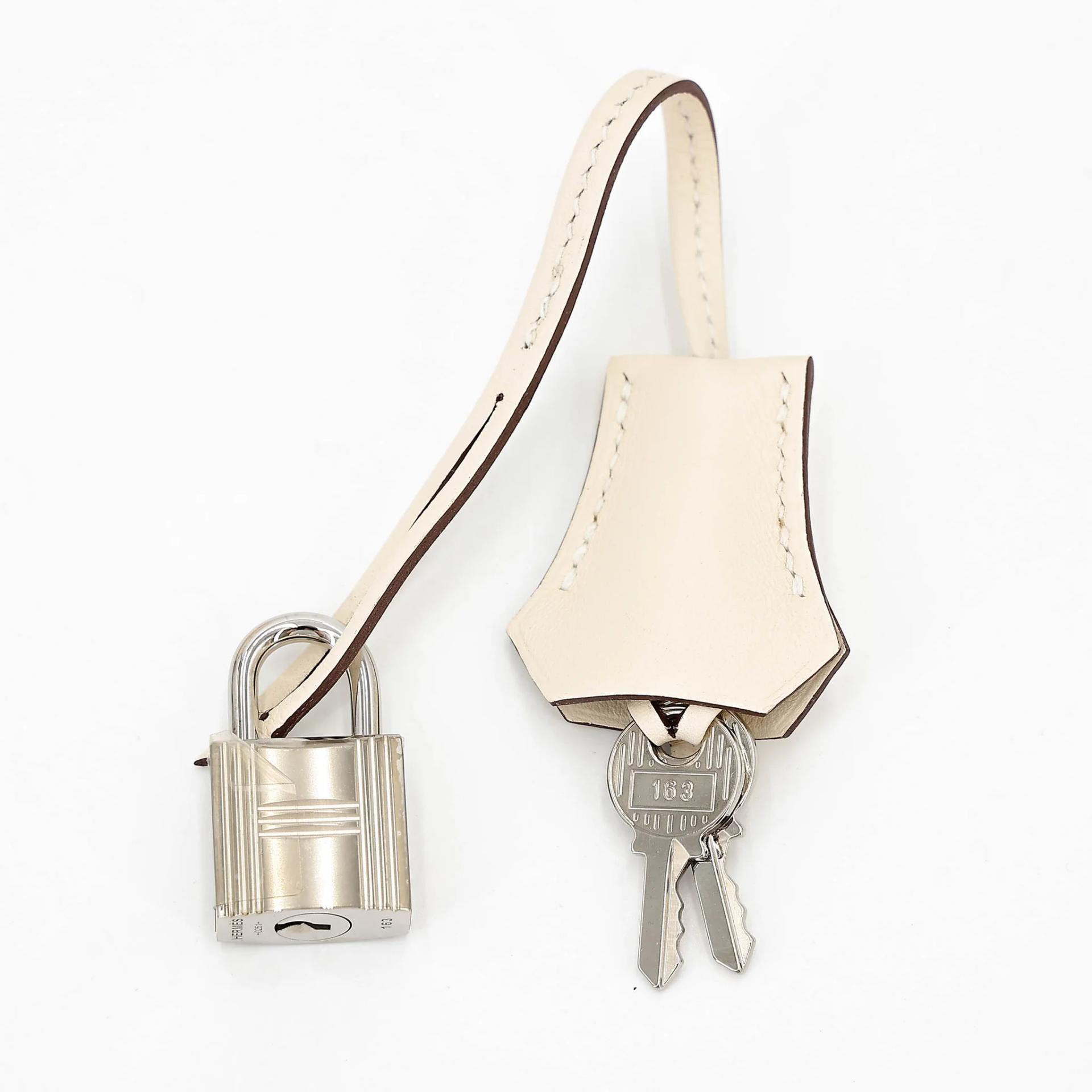Excellent ( Rank SA ) HERMÈS Limited Edition Birkin Cargo 25 Nata (I2) Swift Toile Goeland canvas Palladium hardware U (2022) - 28