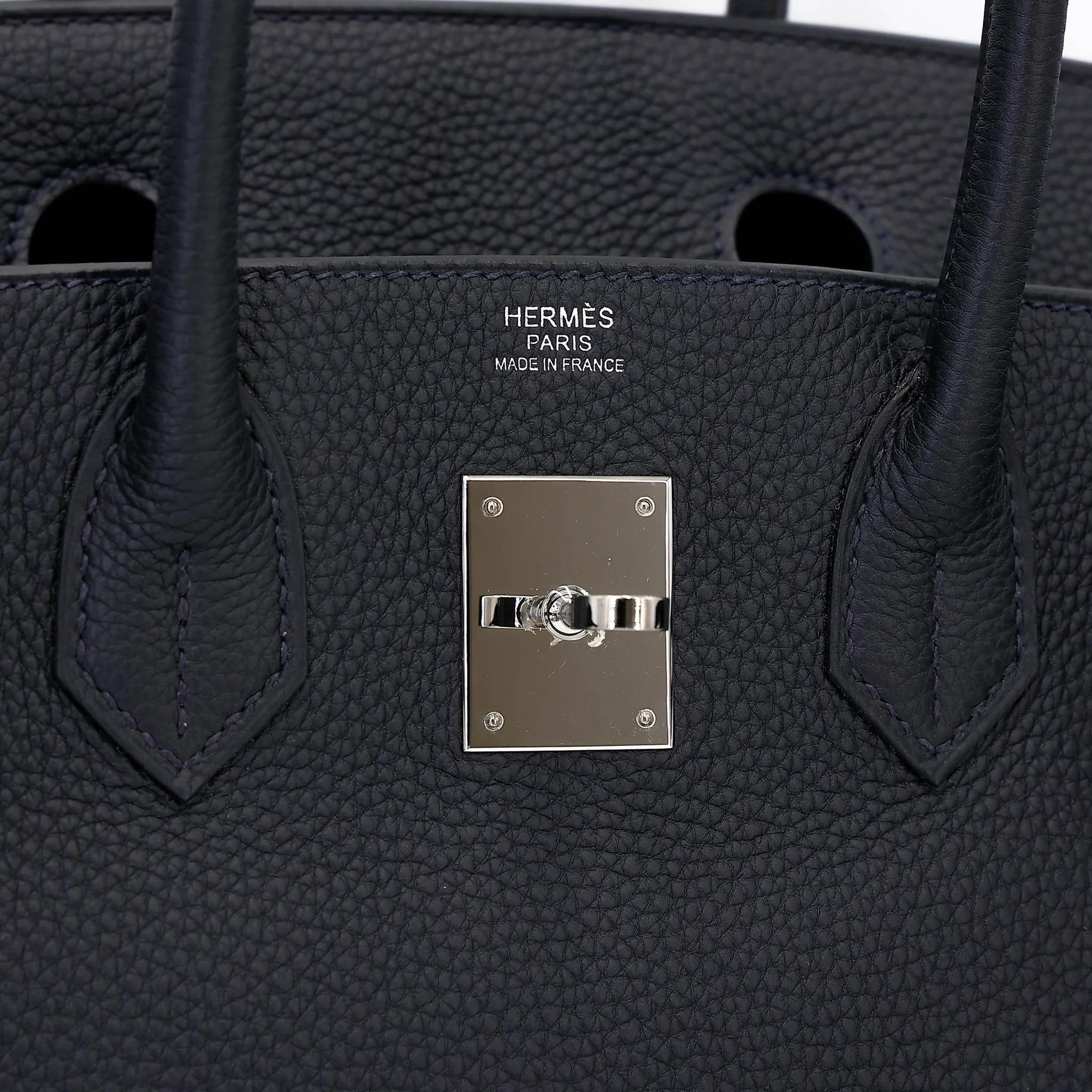 Excellent ( Rank SA ) HERMÈS Birkin 30 Caban (3Y) Togo Palladium hardware U (2022) - 12