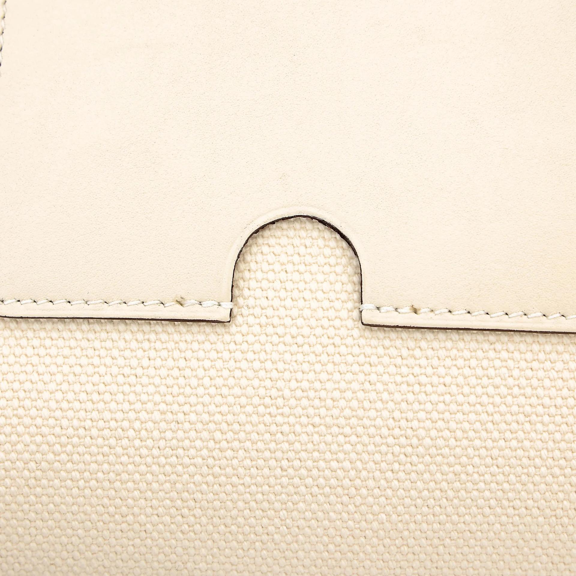 Excellent ( Rank SA ) HERMÈS Limited Edition Birkin Cargo 25 Nata (I2) Swift Toile Goeland canvas Palladium hardware U (2022) - 10