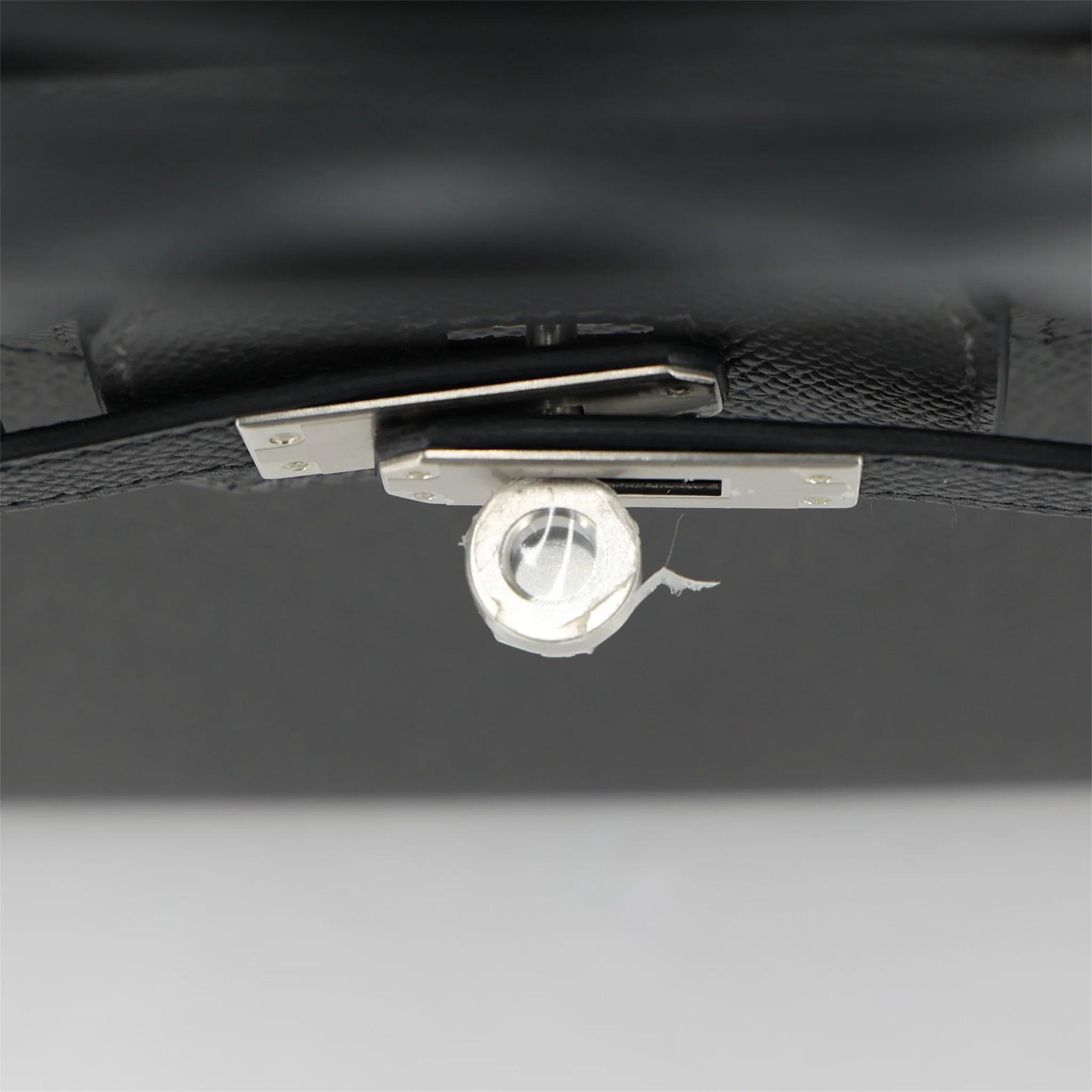 Brand New ( Rank N ) HERMÈS Special Order Birkin 25 sellier Black Graphite (88) Epsom Brushed Palladium K (2025) - 9