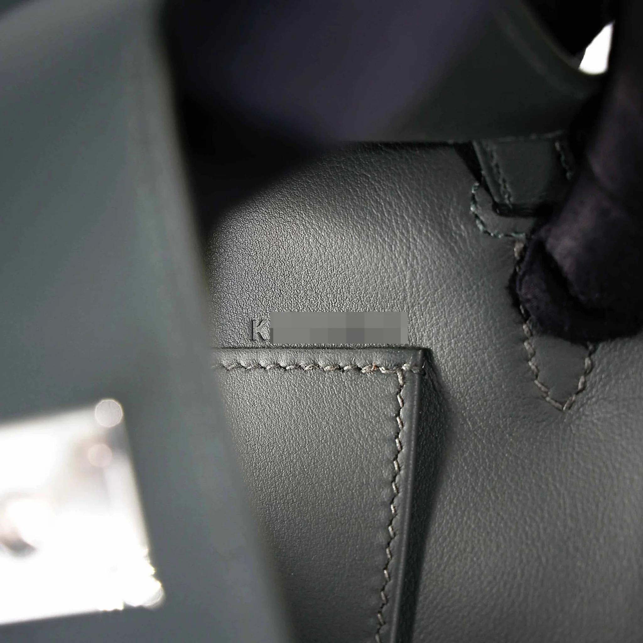Brand New ( Rank N ) HERMÈS Kelly Pochette Vert Mangrove (Q0) Swift Palladium hardware K (2025) - 15