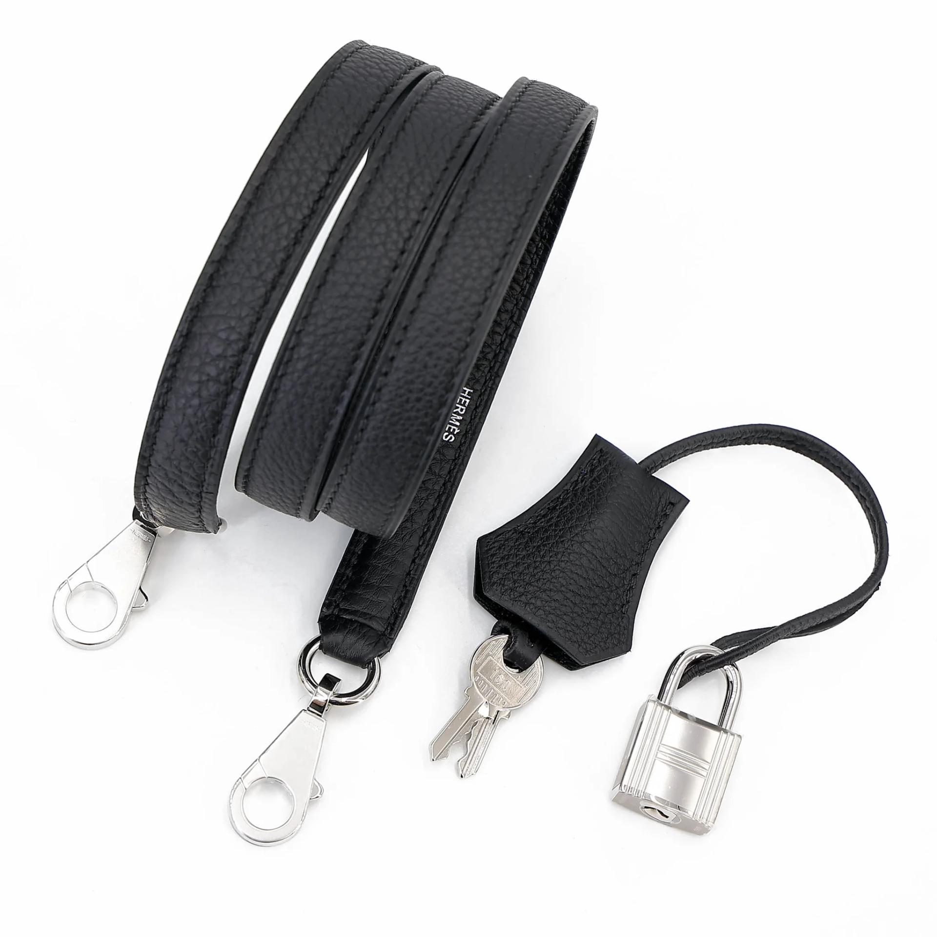 Brand New ( Rank N ) HERMÈS Kelly 25 Noir (89) Togo Palladium hardware G (2026) - 19