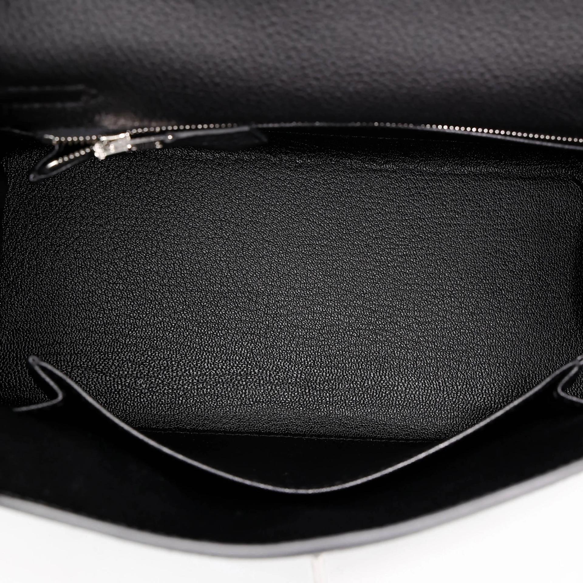Brand New ( Rank N ) HERMÈS Kelly 25 Noir (89) Togo Palladium hardware G (2026) - 18