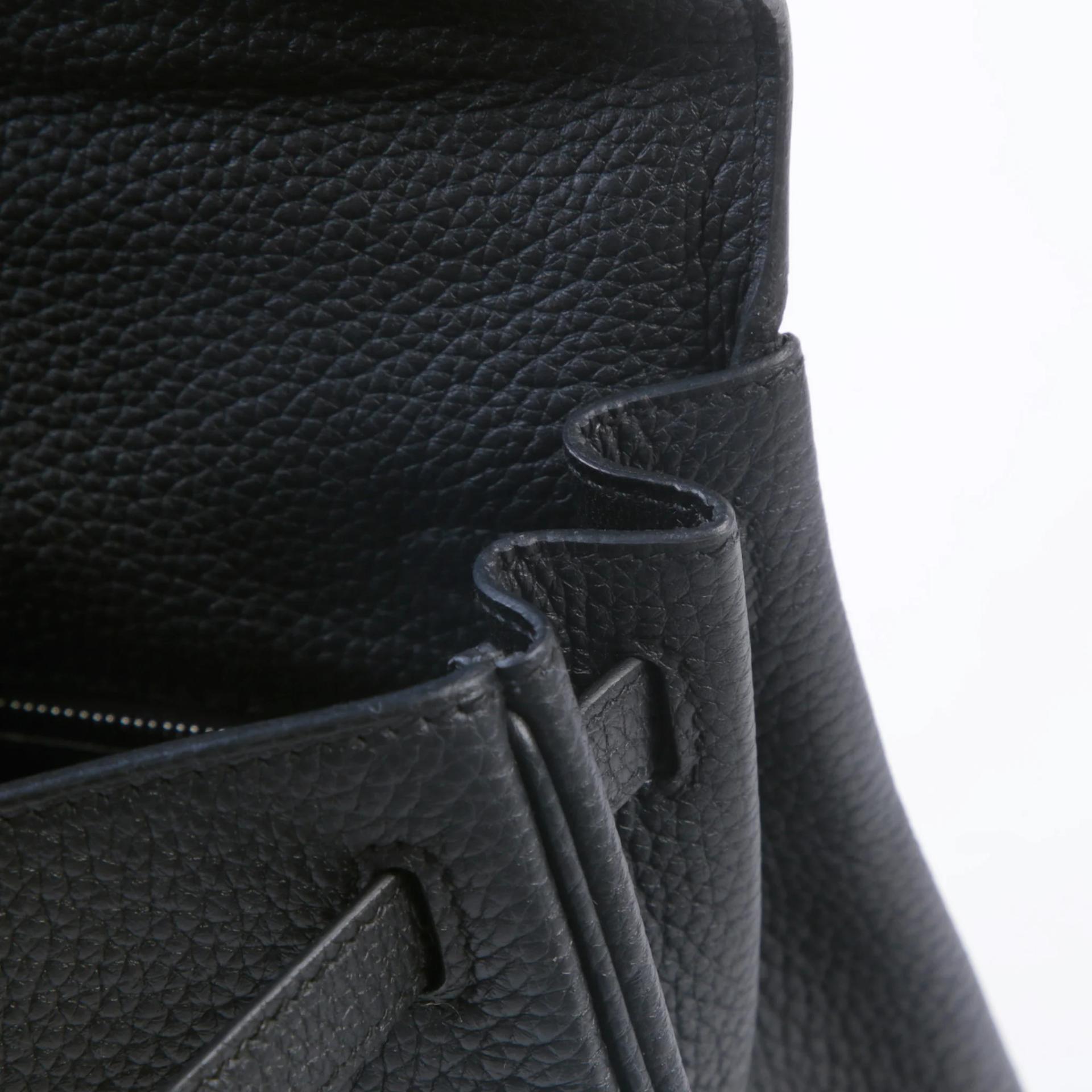Brand New ( Rank N ) HERMÈS Kelly 25 Noir (89) Togo Palladium hardware G (2026) - 9