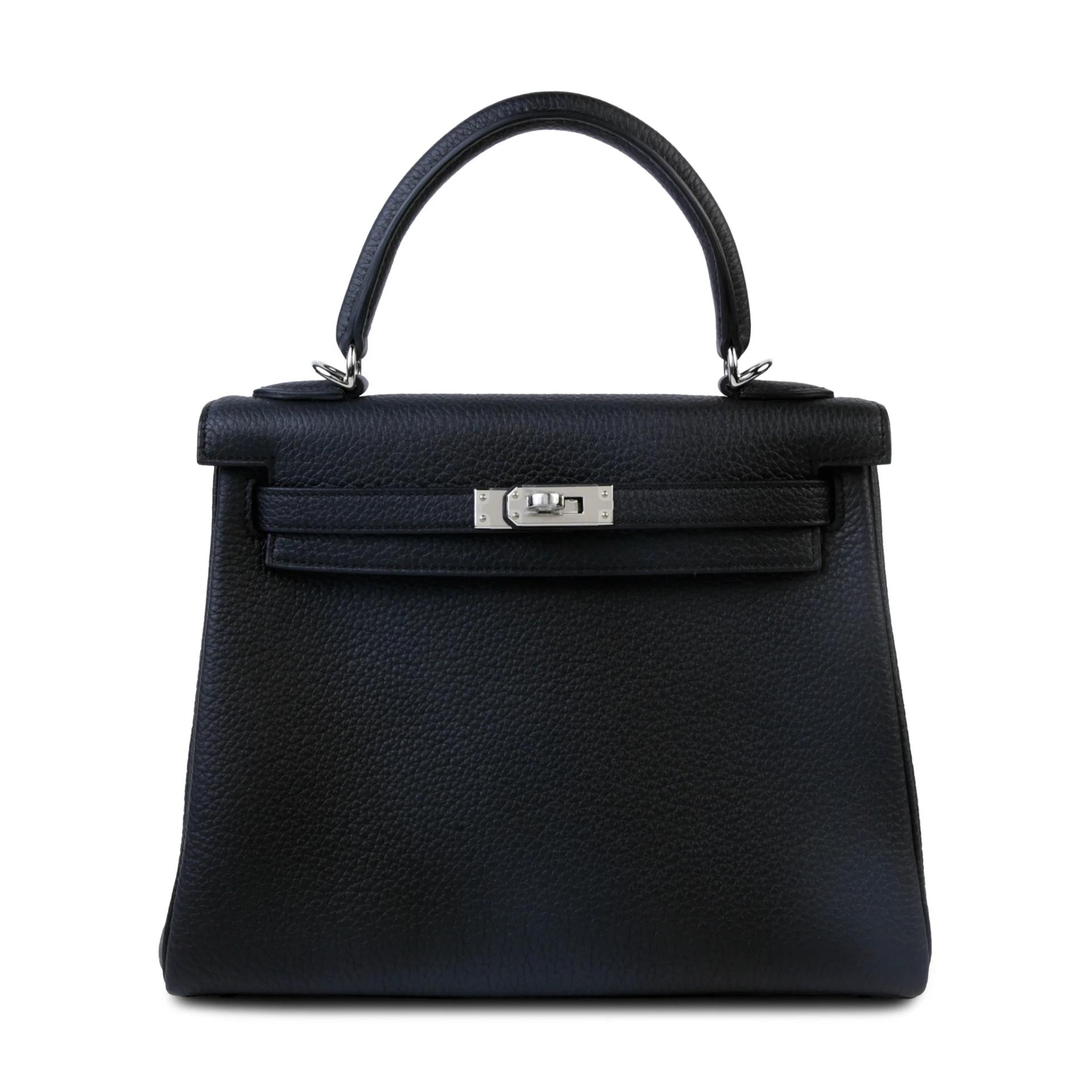 Brand New ( Rank N ) HERMÈS Kelly 25 Noir (89) Togo Palladium hardware G (2026) - 1