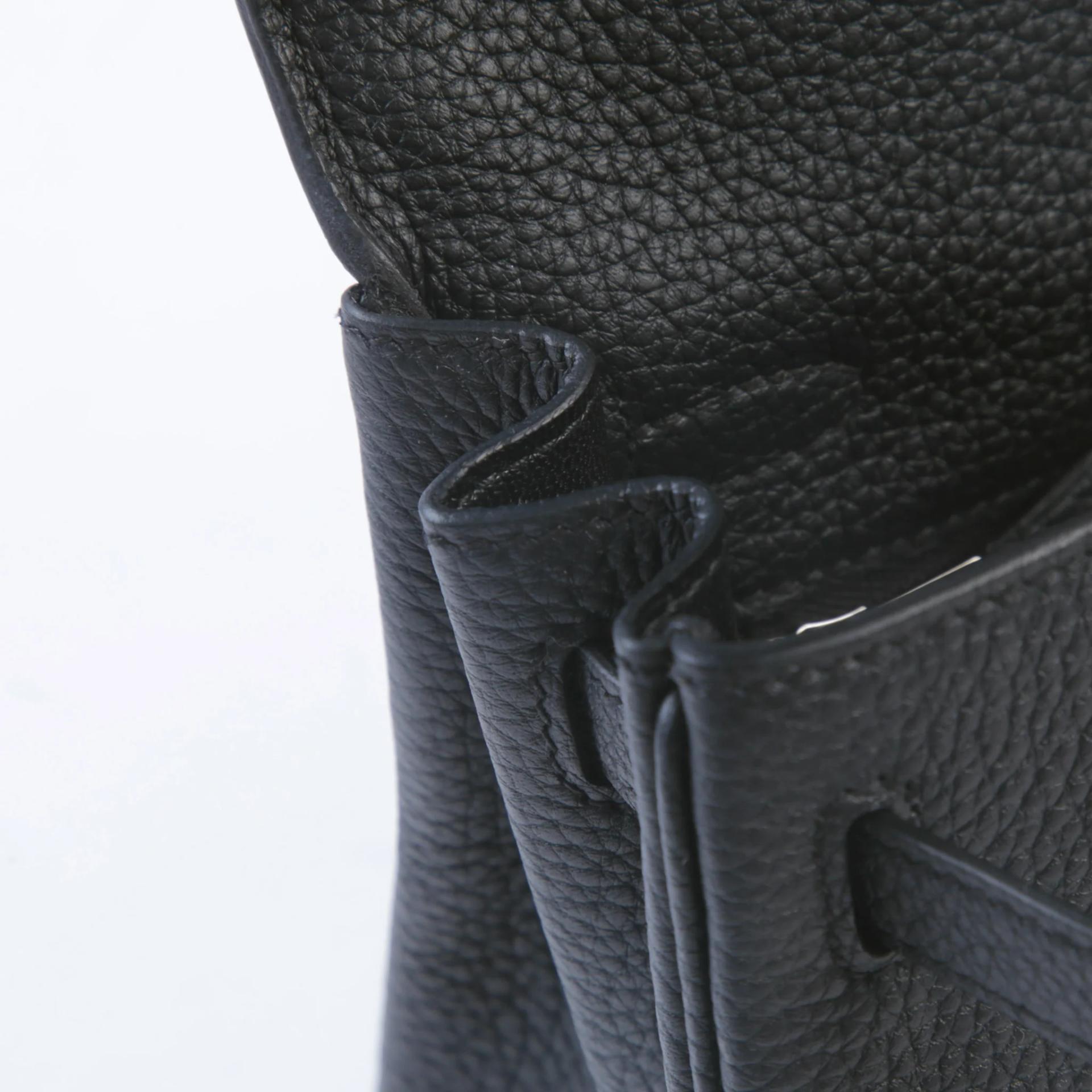 Brand New ( Rank N ) HERMÈS Kelly 25 Noir (89) Togo Palladium hardware G (2026) - 10