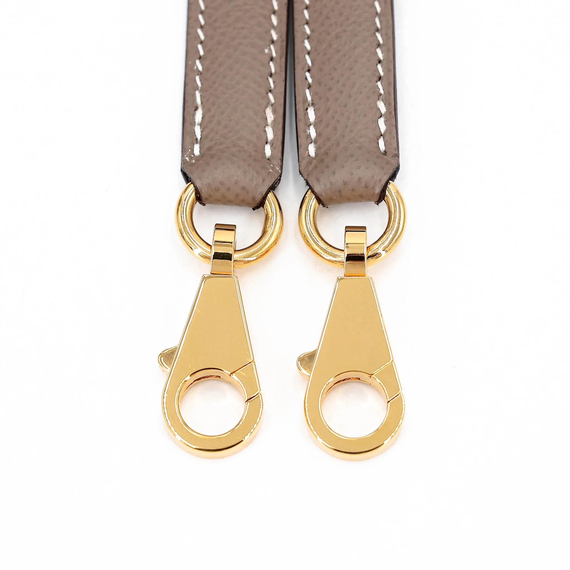 Excellent ( Rank SA ) HERMÈS Kelly 25 Sellier Etoupe (18) Epsom Gold hardware Y (2020) - 20