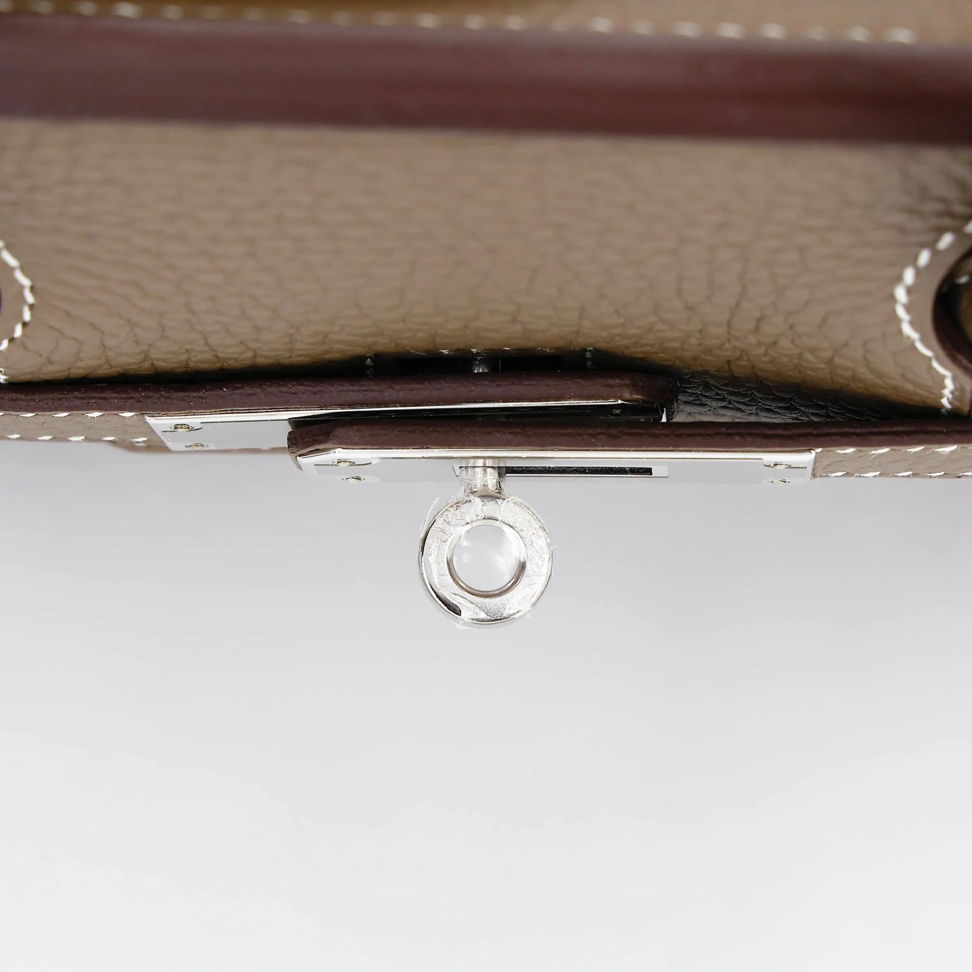Unused ( Rank NS ) HERMÈS Birkin 30 Etoupe (18) Clemence Palladium hardware C (2018) - 9