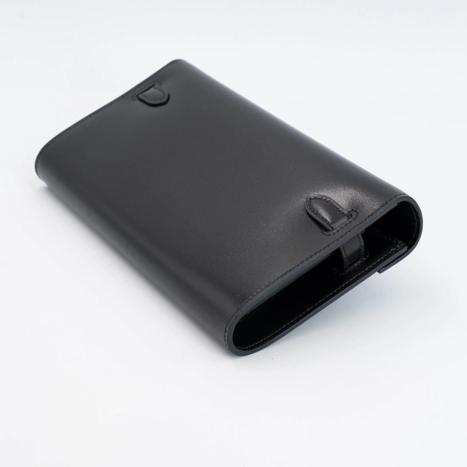 Very Good ( Rank A) HERMÈS Kelly To Go Wallet Noir (89) Box-calf Palladium hardware K (2025) - 6