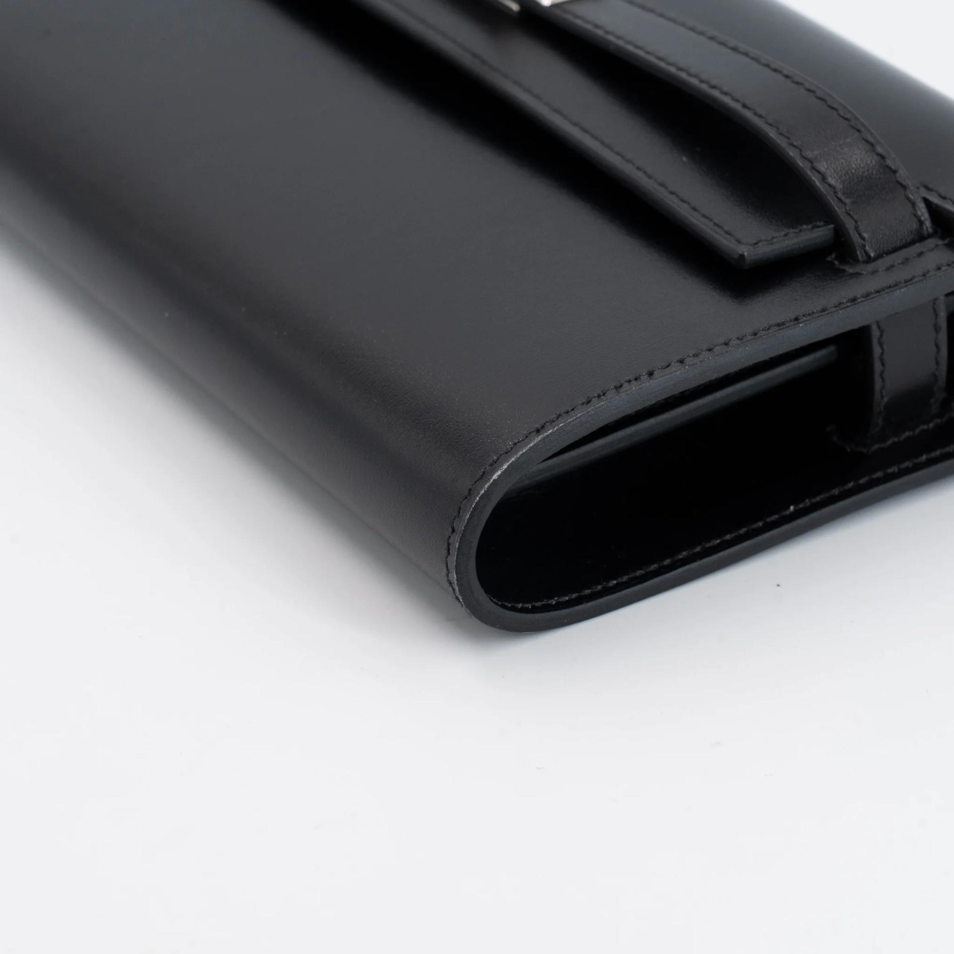 Very Good ( Rank A) HERMÈS Kelly To Go Wallet Noir (89) Box-calf Palladium hardware K (2025) - 10