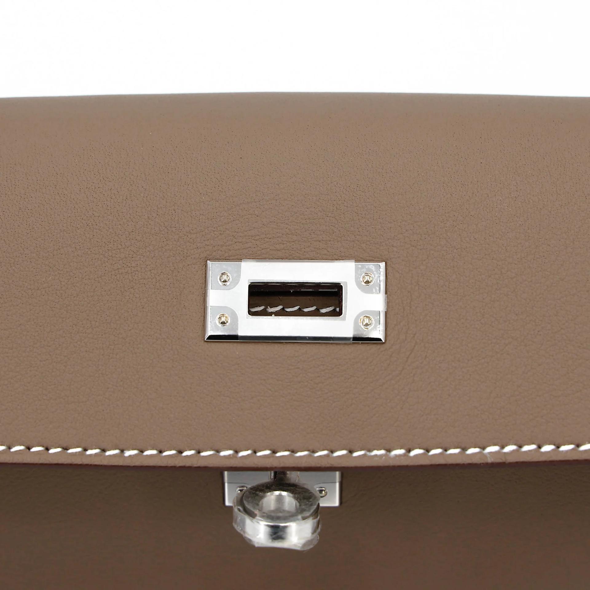 Brand New ( Rank N ) HERMÈS Kelly Danse Etoupe (18) Swift Palladium hardware K (2025) - 9