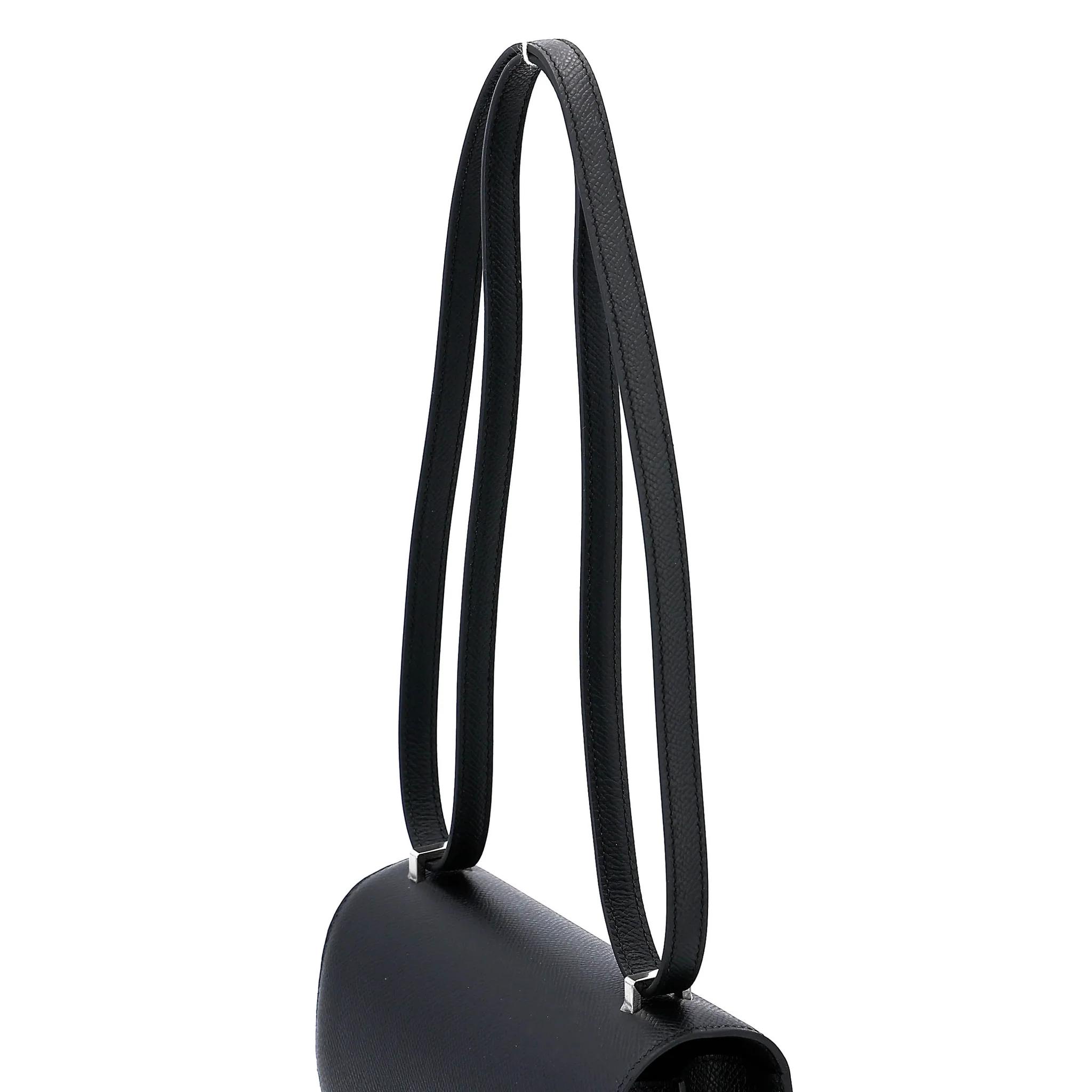 Brand New ( Rank N ) HERMÈS Constance Mini Noir (89) Epsom Palladium hardware G (2026) - 3