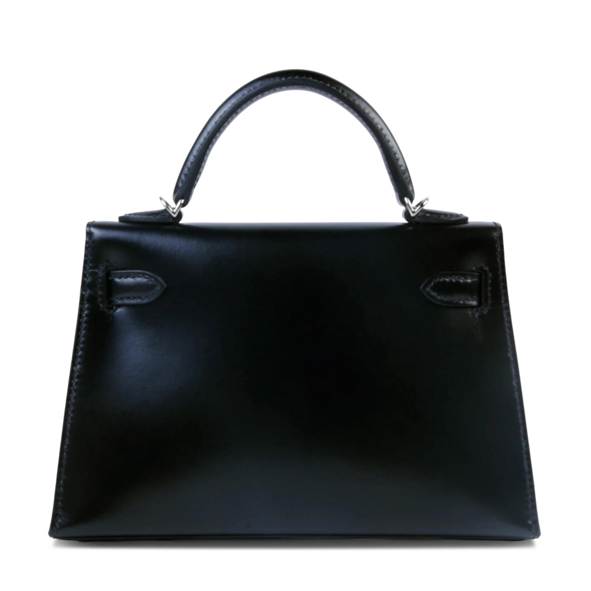 Brand New ( Rank N ) HERMÈS Mini Kelly II Noir (89) Box-calf Palladium hardware G (2026) - 2