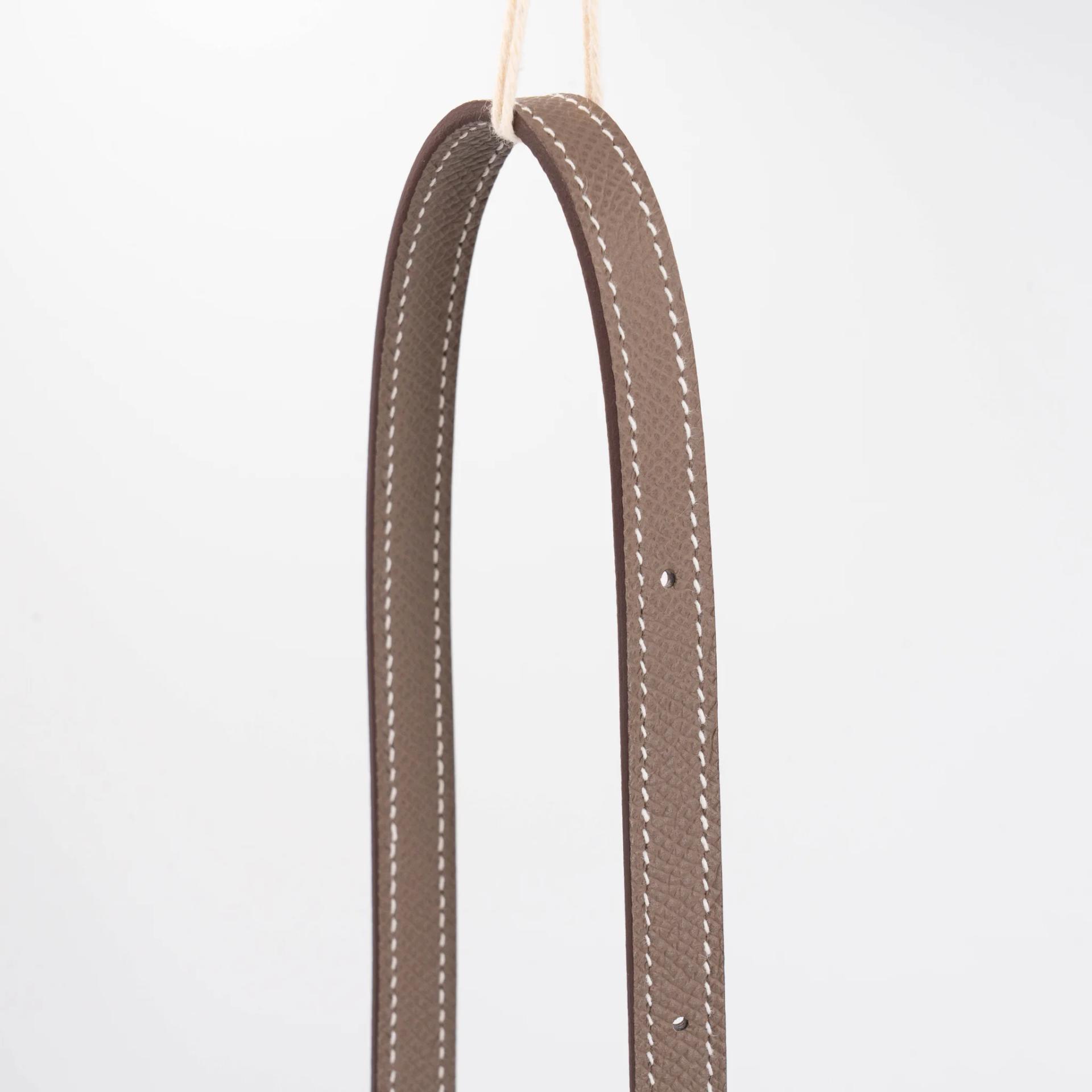 Excellent ( Rank SA ) HERMÈS Hermesnap Wallet Etoupe (18) Epsom Palladium hardware W (2024) - 3