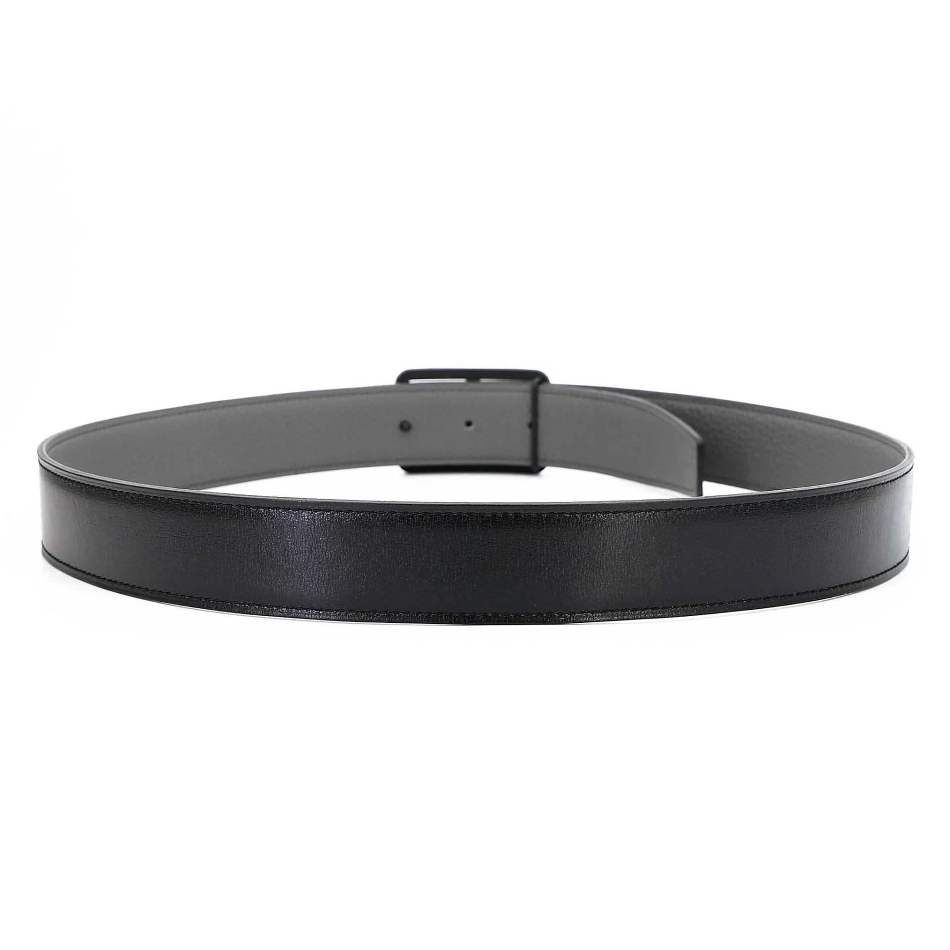 Unused ( Rank NS ) HERMÈS Belt Buckle & Reversible Leather Strap Noir (89) Box-calf - 3