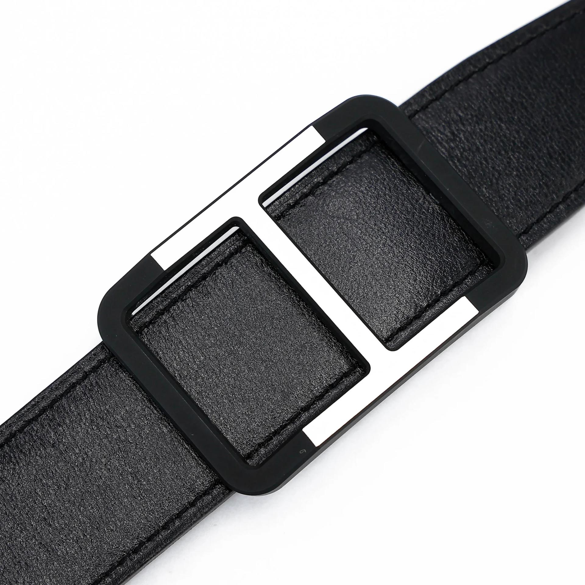 Unused ( Rank NS ) HERMÈS Belt Buckle & Reversible Leather Strap Noir (89) Box-calf - 5