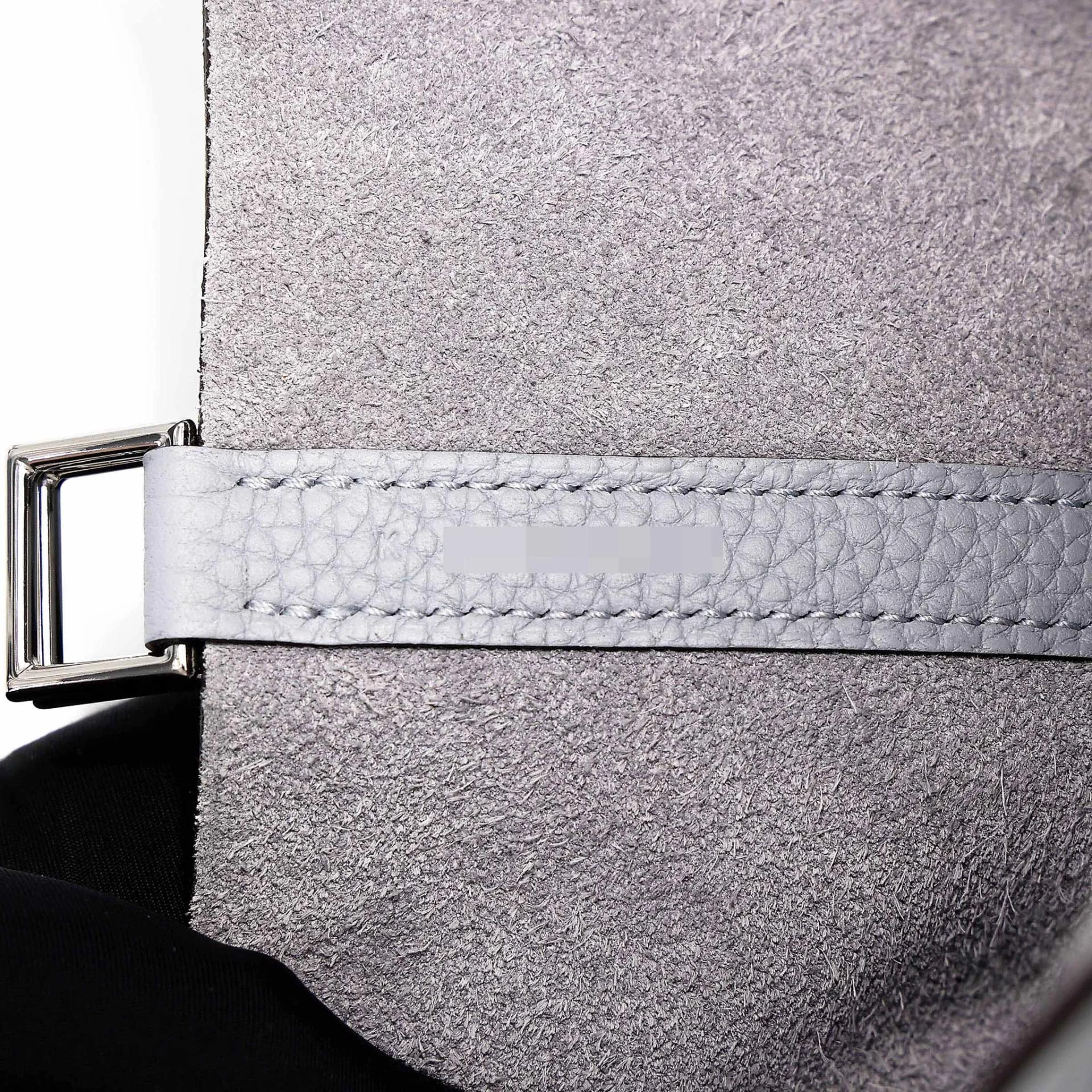 Unused ( Rank NS ) HERMÈS Picotin Lock PM Gris Pantin (P0) Clemence Palladium hardware K (2025) - 11