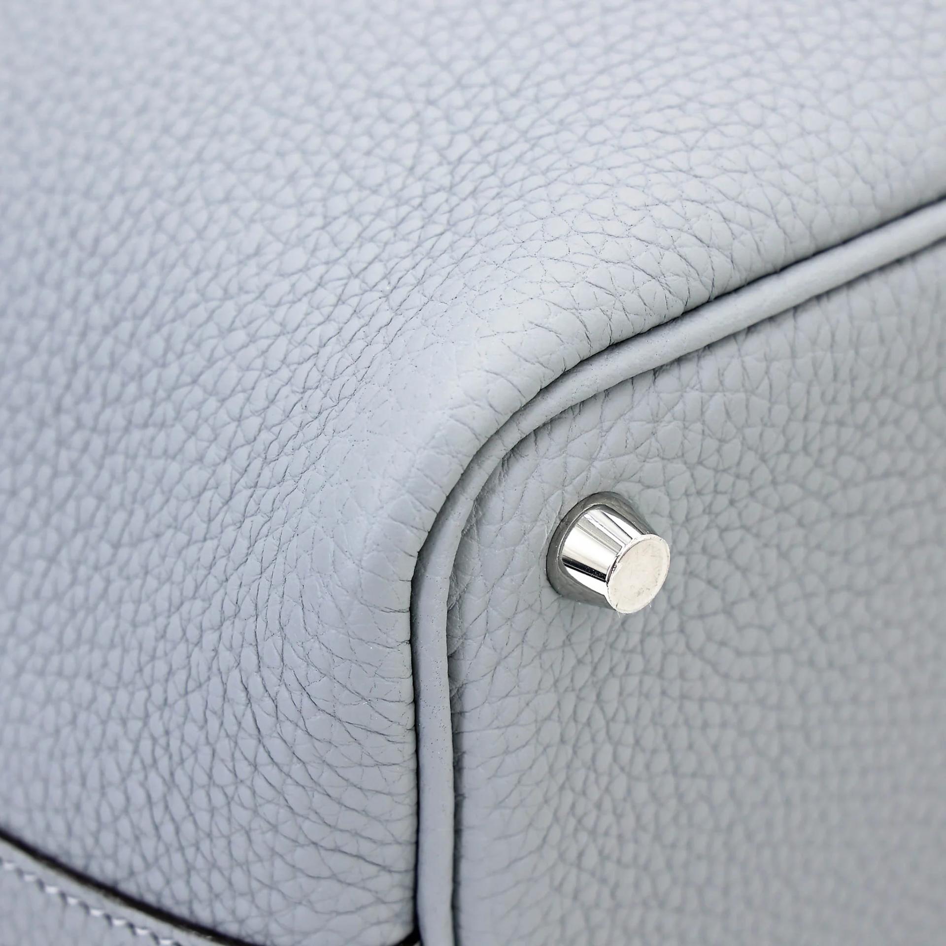 Unused ( Rank NS ) HERMÈS Picotin Lock PM Gris Pantin (P0) Clemence Palladium hardware K (2025) - 8