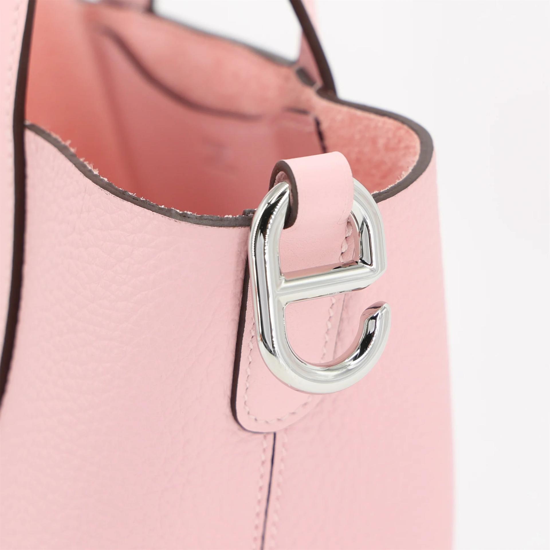Excellent ( Rank SA ) HERMÈS In-The-Loop 18 Rose Sakura (3Q) Clemence Palladium hardware B (2023) - 8