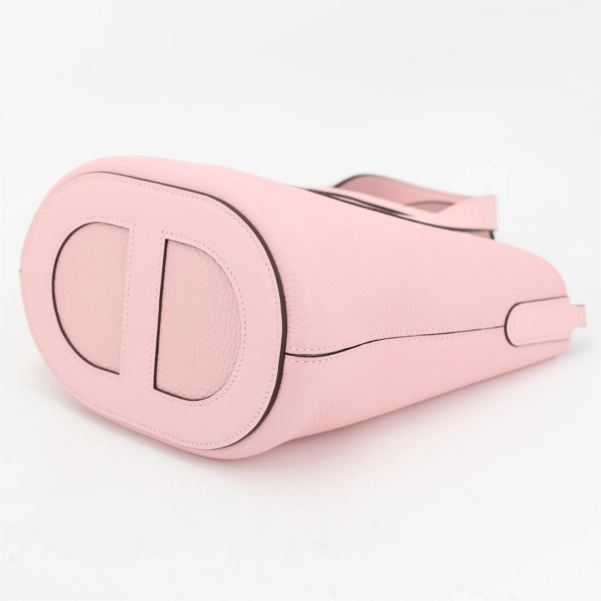 Excellent ( Rank SA ) HERMÈS In-The-Loop 18 Rose Sakura (3Q) Clemence Palladium hardware B (2023) - 7