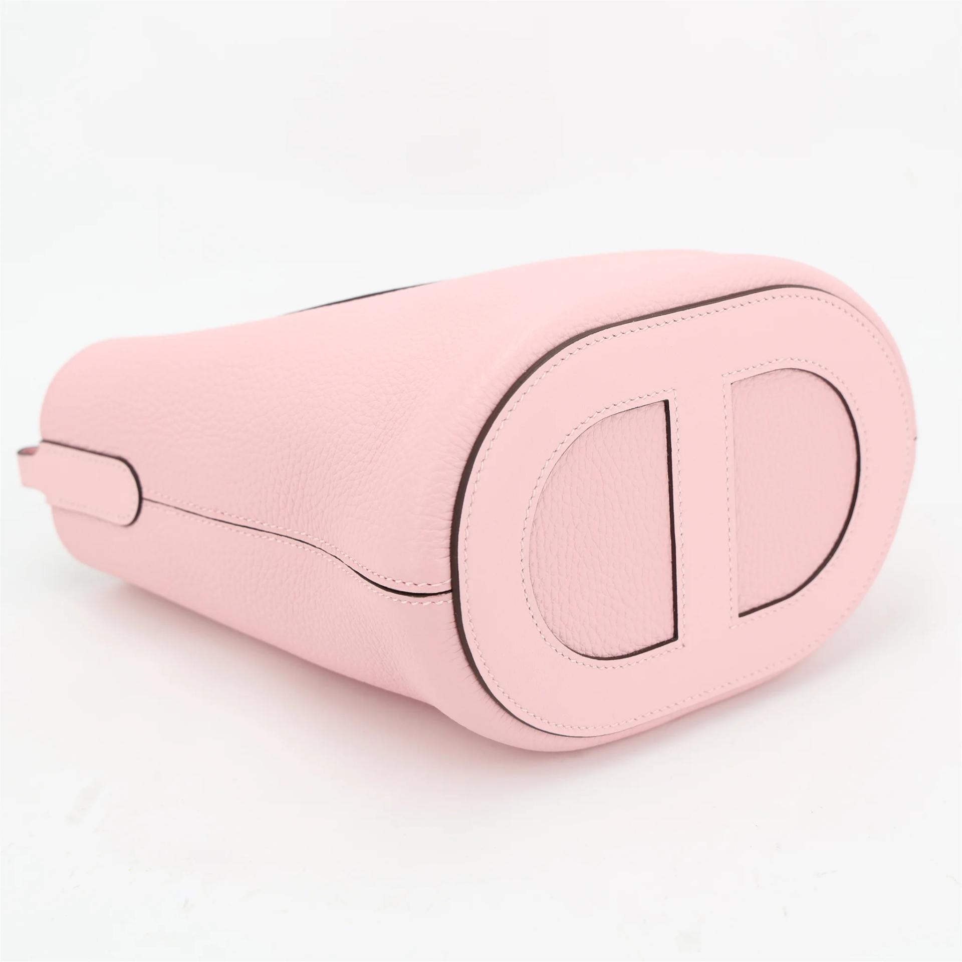 Excellent ( Rank SA ) HERMÈS In-The-Loop 18 Rose Sakura (3Q) Clemence Palladium hardware B (2023) - 4