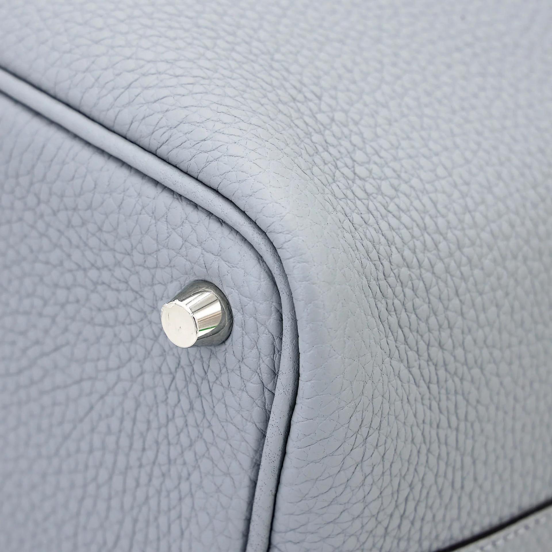 Unused ( Rank NS ) HERMÈS Picotin Lock PM Gris Pantin (P0) Clemence Palladium hardware K (2025) - 7