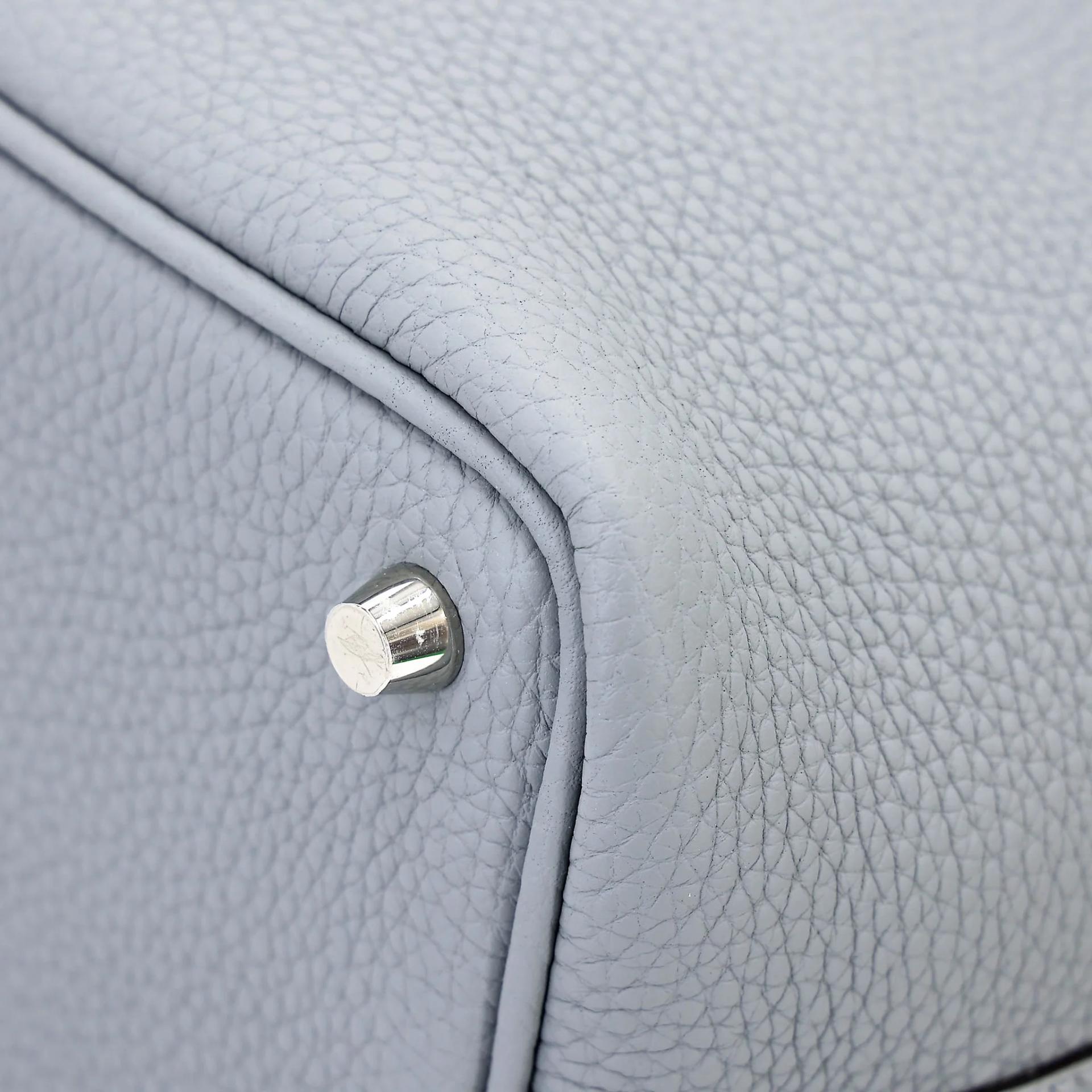Unused ( Rank NS ) HERMÈS Picotin Lock PM Gris Pantin (P0) Clemence Palladium hardware K (2025) - 9