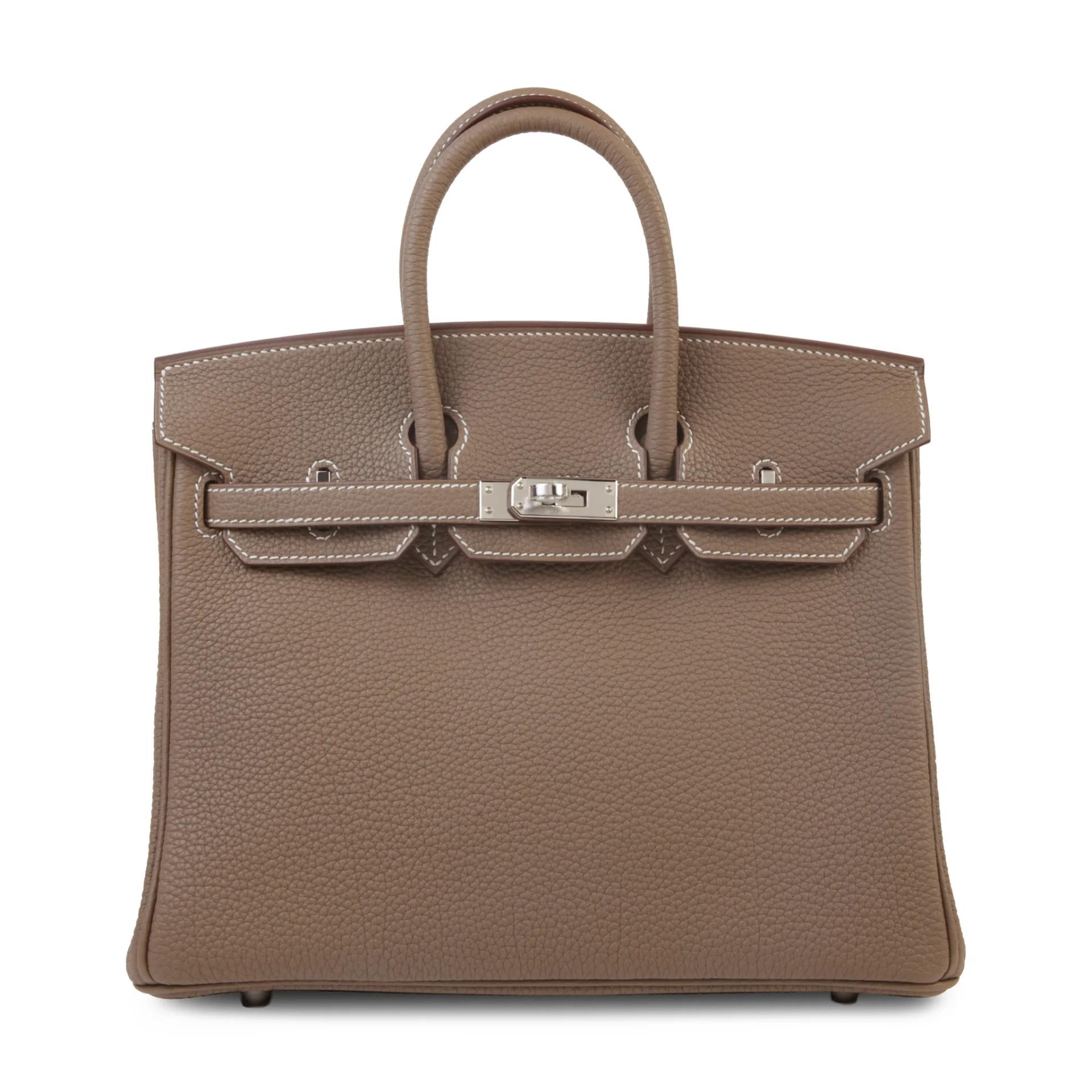 Brand New ( Rank N ) HERMÈS Birkin 25 Etoupe (18) Togo Palladium hardware G (2026) - 1