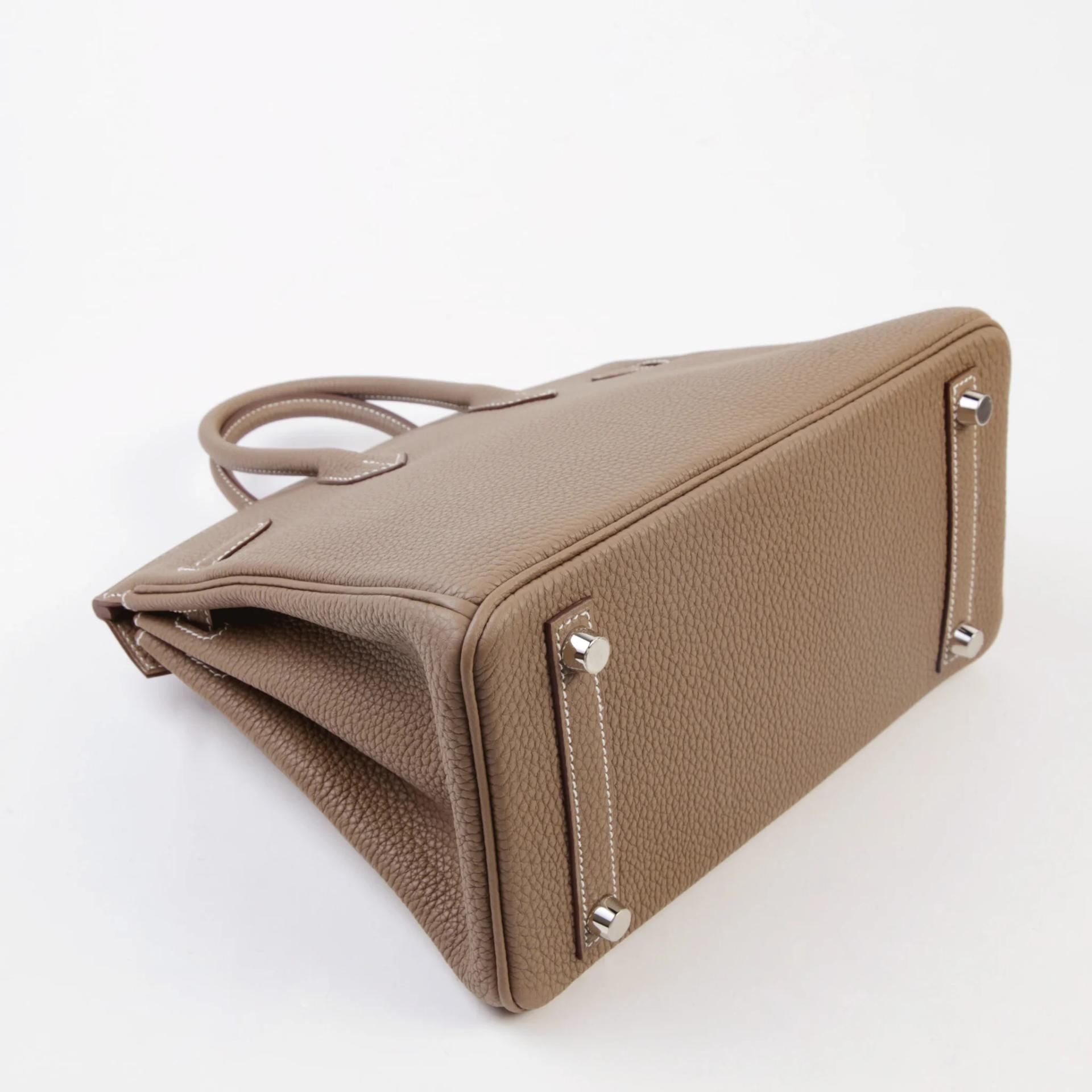 Brand New ( Rank N ) HERMÈS Birkin 25 Etoupe (18) Togo Palladium hardware G (2026) - 6