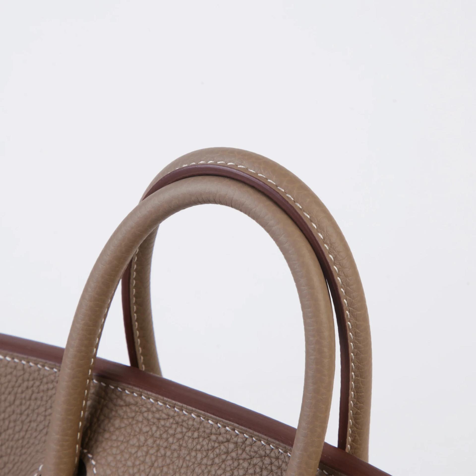 Brand New ( Rank N ) HERMÈS Birkin 25 Etoupe (18) Togo Gold hardware G (2026) - 3