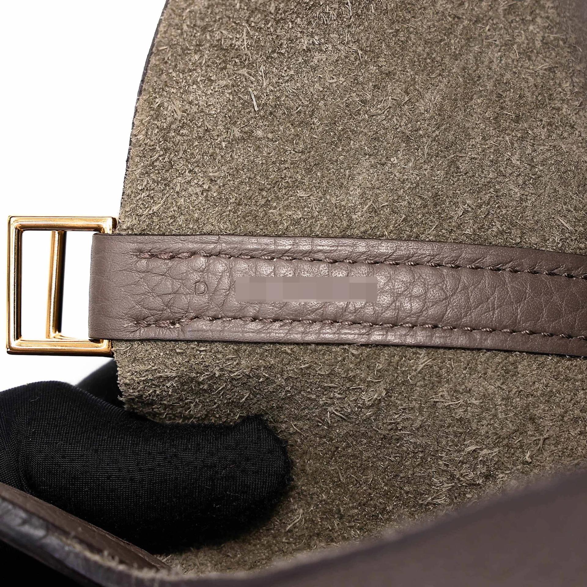 Very Good ( Rank A) HERMÈS Picotin Lock PM Etain (8F) Clemence Gold hardware D (2019) - 16