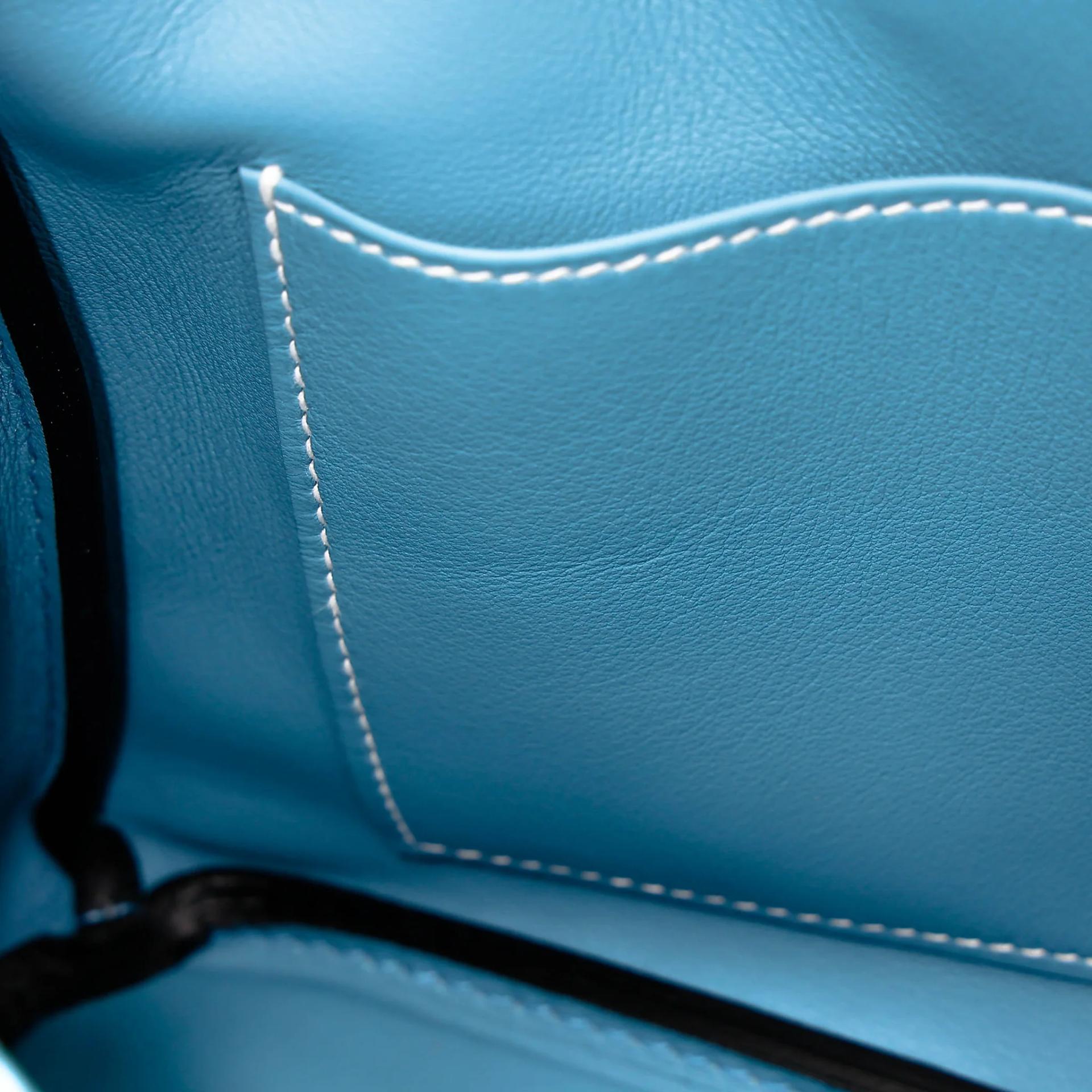 Brand New ( Rank N ) HERMÈS Birkin 25 Bleu Jean (75) Swift Palladium hardware K (2025) - 14