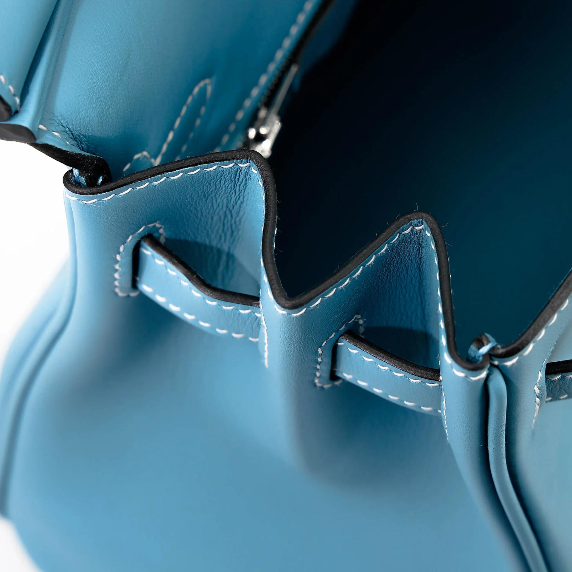 Brand New ( Rank N ) HERMÈS Birkin 25 Bleu Jean (75) Swift Palladium hardware K (2025) - 17