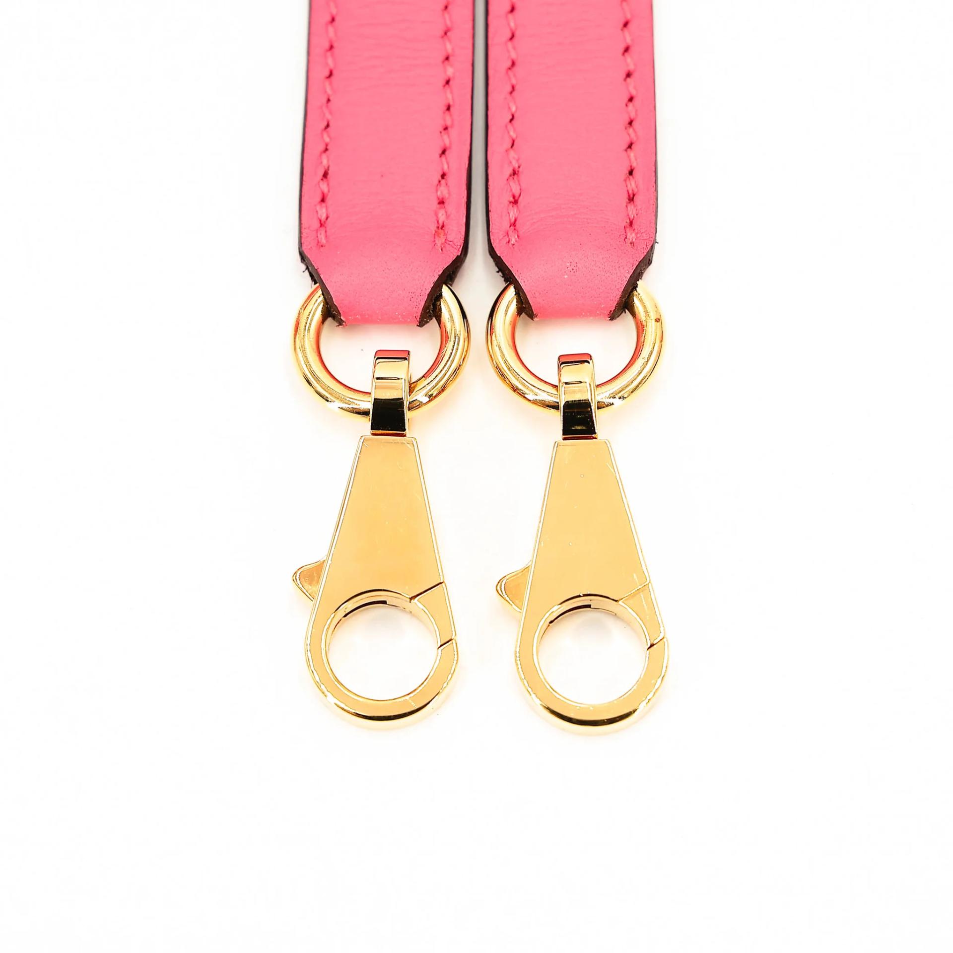 Unused ( Rank NS ) HERMÈS Kelly 25 Rose Azalee (8W) Swift Gold hardware A (2017) - 26