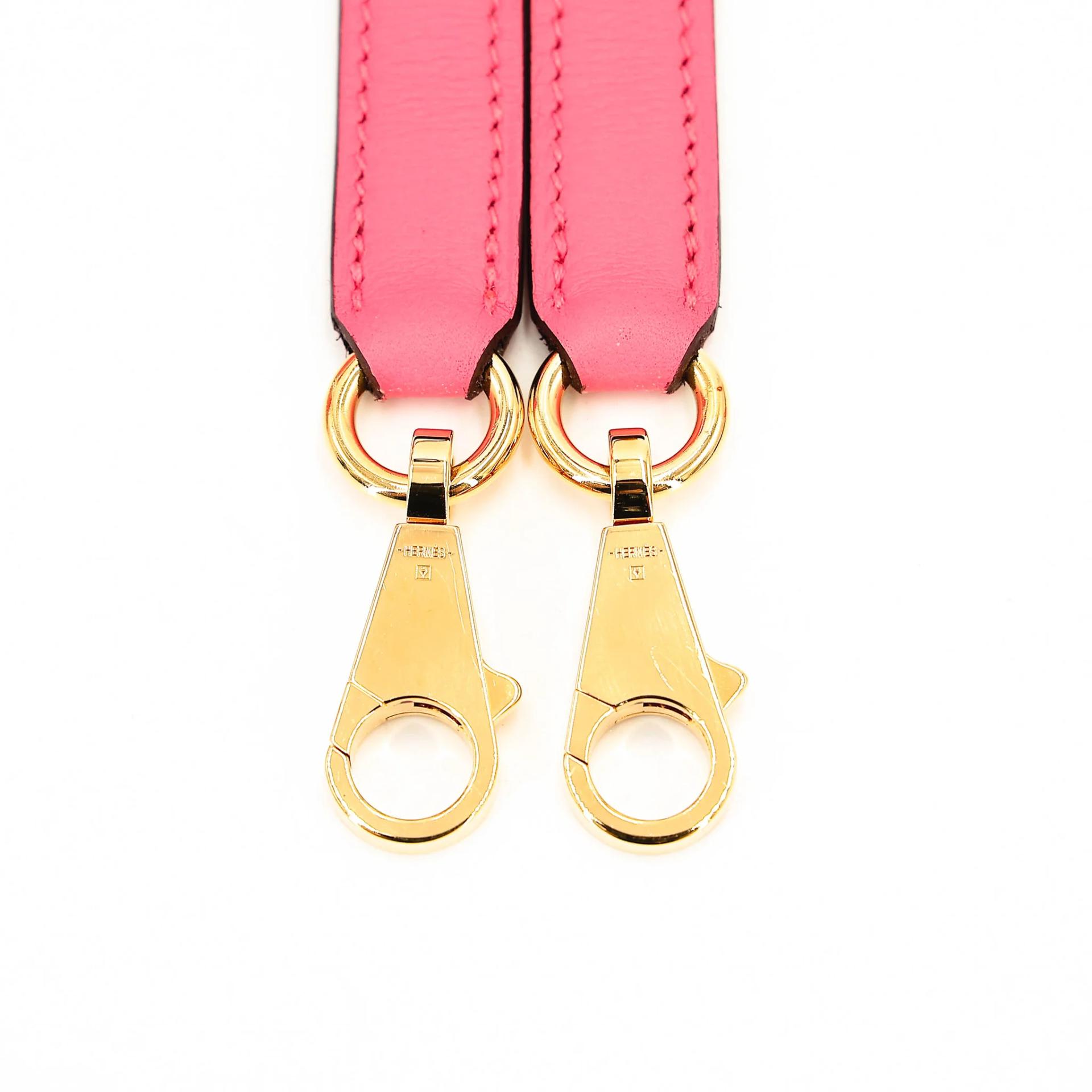 Unused ( Rank NS ) HERMÈS Kelly 25 Rose Azalee (8W) Swift Gold hardware A (2017) - 25