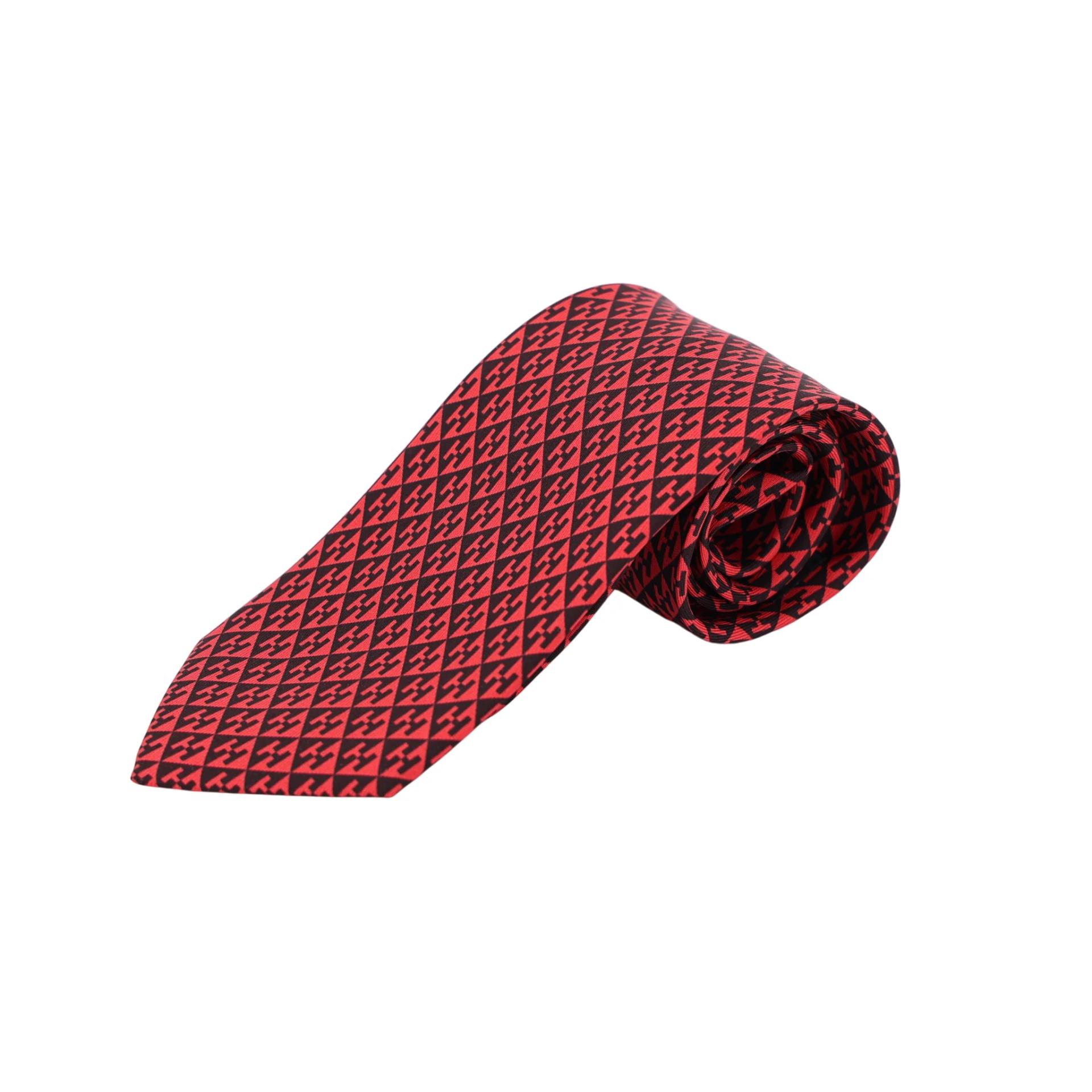 Neckties H Magnetique Red Black
