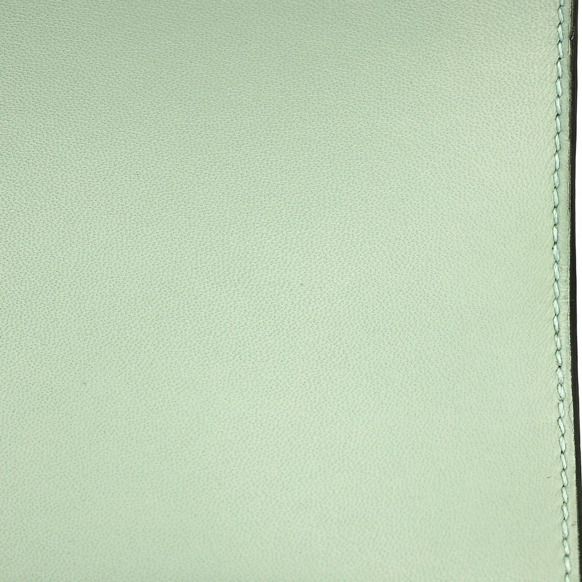 Excellent ( Rank SA ) HERMÈS Constance 24 Vert d’Eau (6U) Matte Alligator Palladium hardware C (2018) - 19
