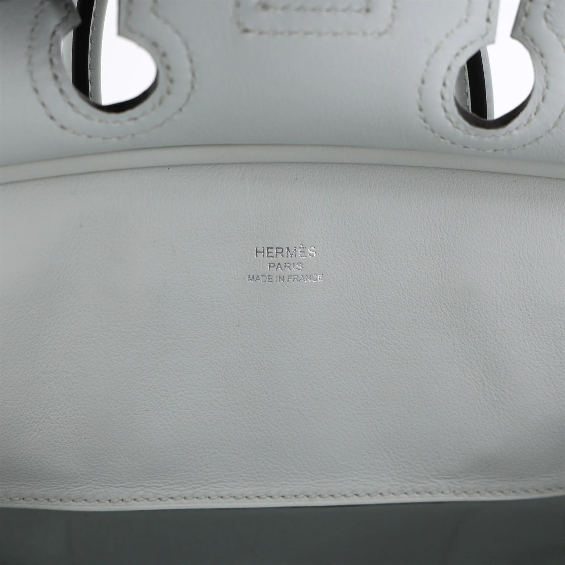 Brand New ( Rank N ) HERMÈS Limited Edition Birkin Cargo 25 Gris Platine (N4) Toile H canvas Swift Palladium hardware K (2025) - 11