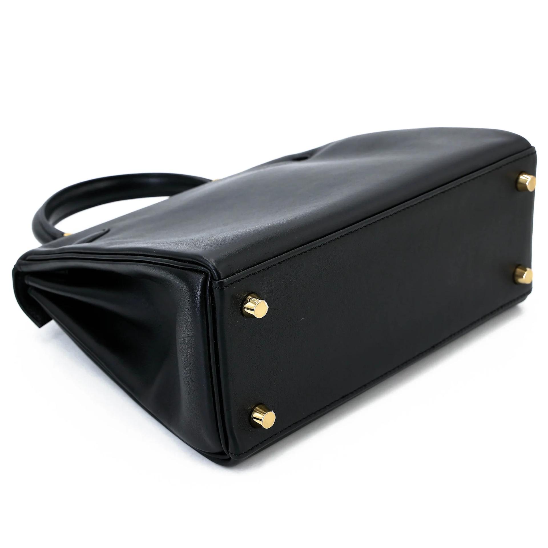 Brand New ( Rank N ) HERMÈS Kelly 25 Noir (89) Veau Cheri Gold hardware K (2025) - 7