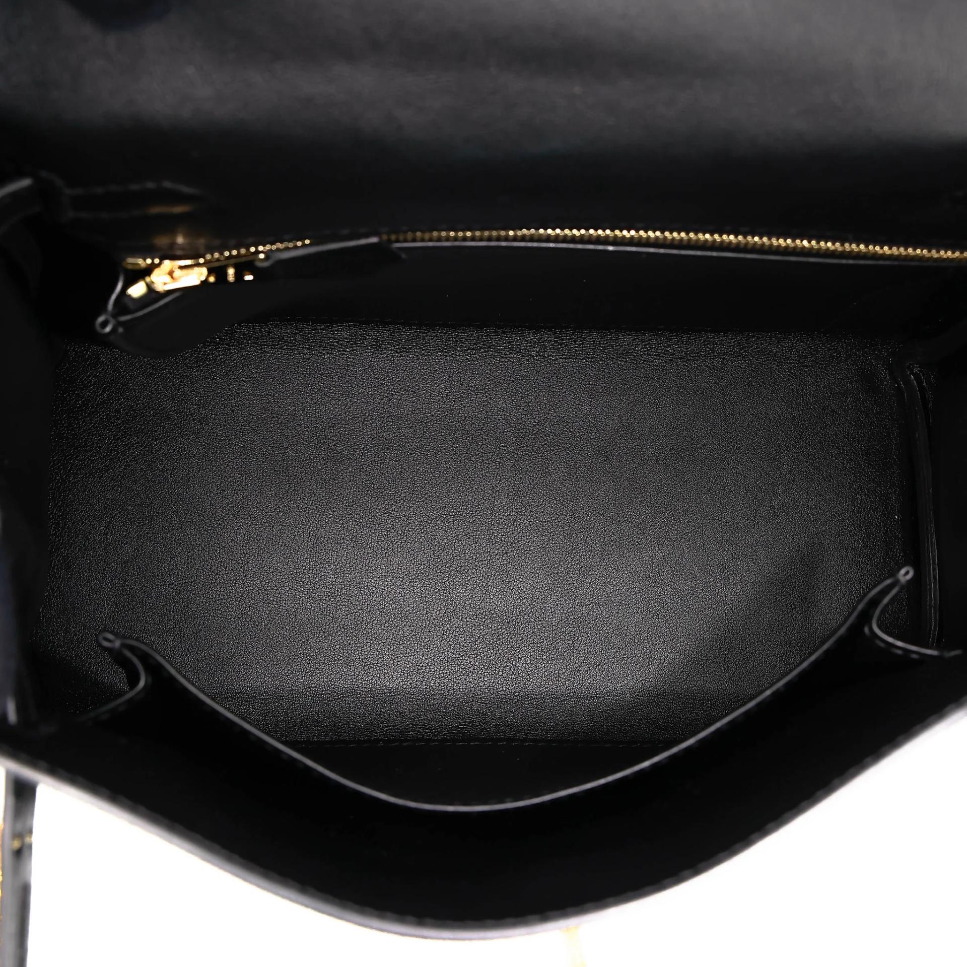 Brand New ( Rank N ) HERMÈS Kelly 25 Noir (89) Veau Cheri Gold hardware K (2025) - 18
