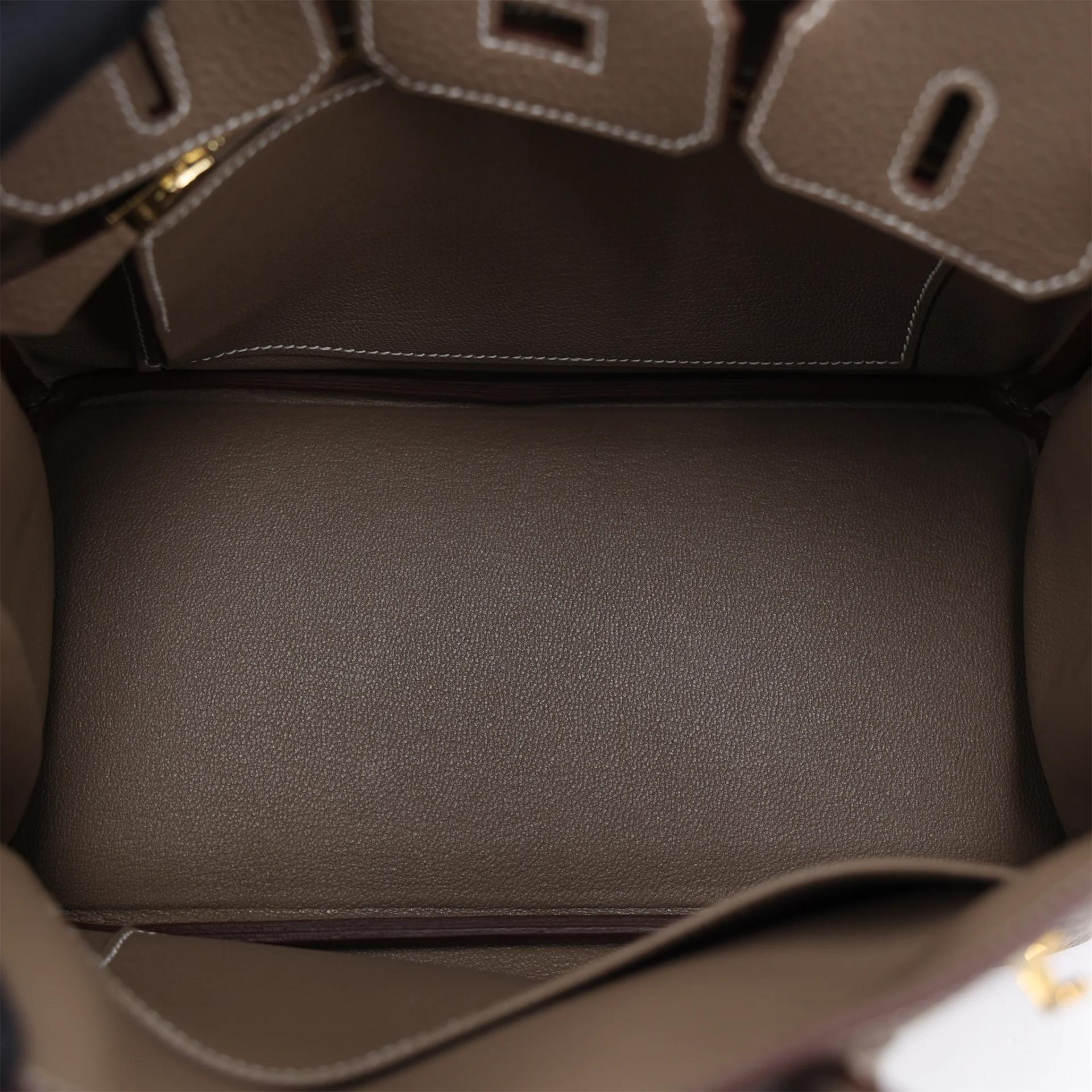 Brand New ( Rank N ) HERMÈS Birkin 25 Etoupe (18) Togo Gold hardware K (2025) - 11