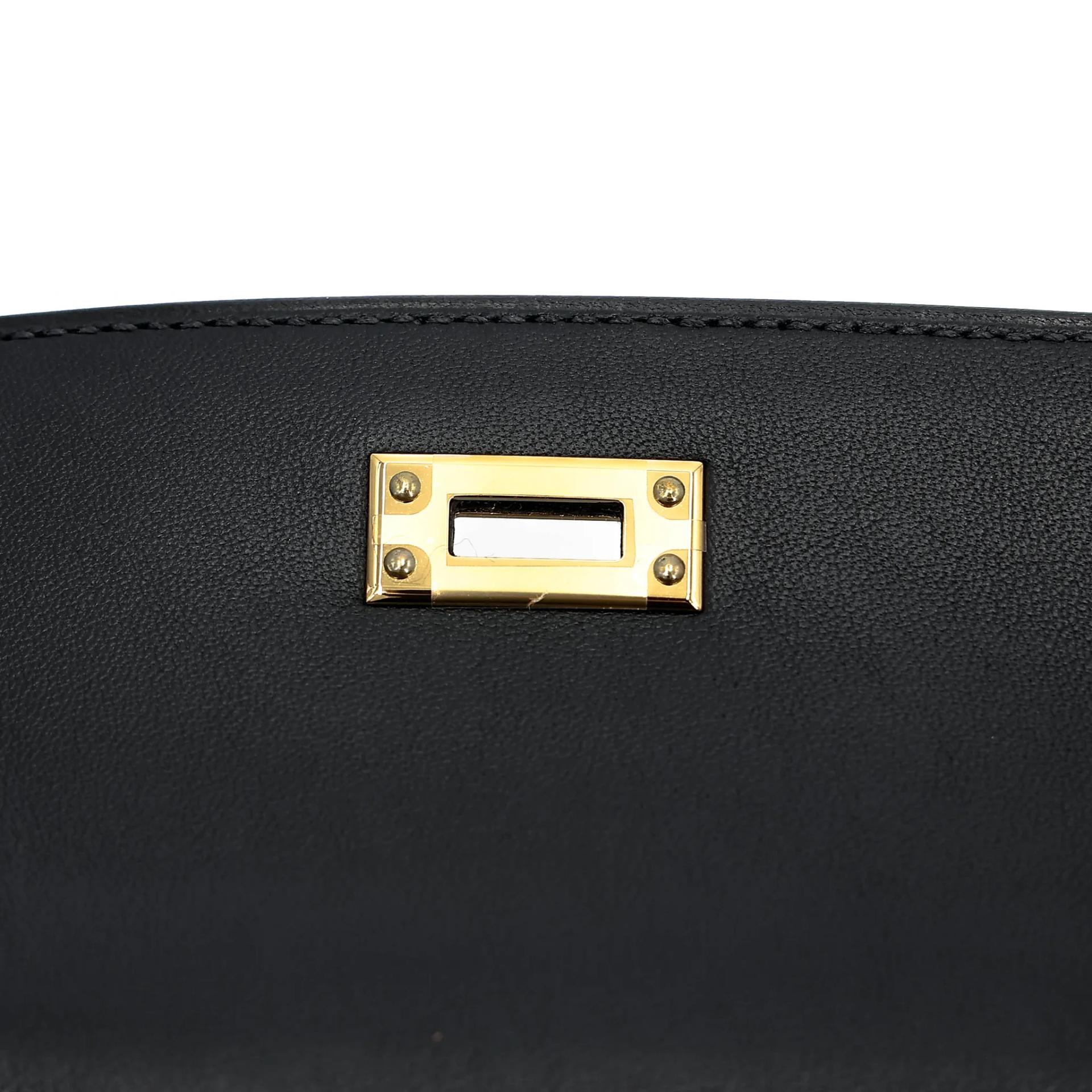 Brand New ( Rank N ) HERMÈS Kelly 25 Noir (89) Veau Cheri Gold hardware K (2025) - 11