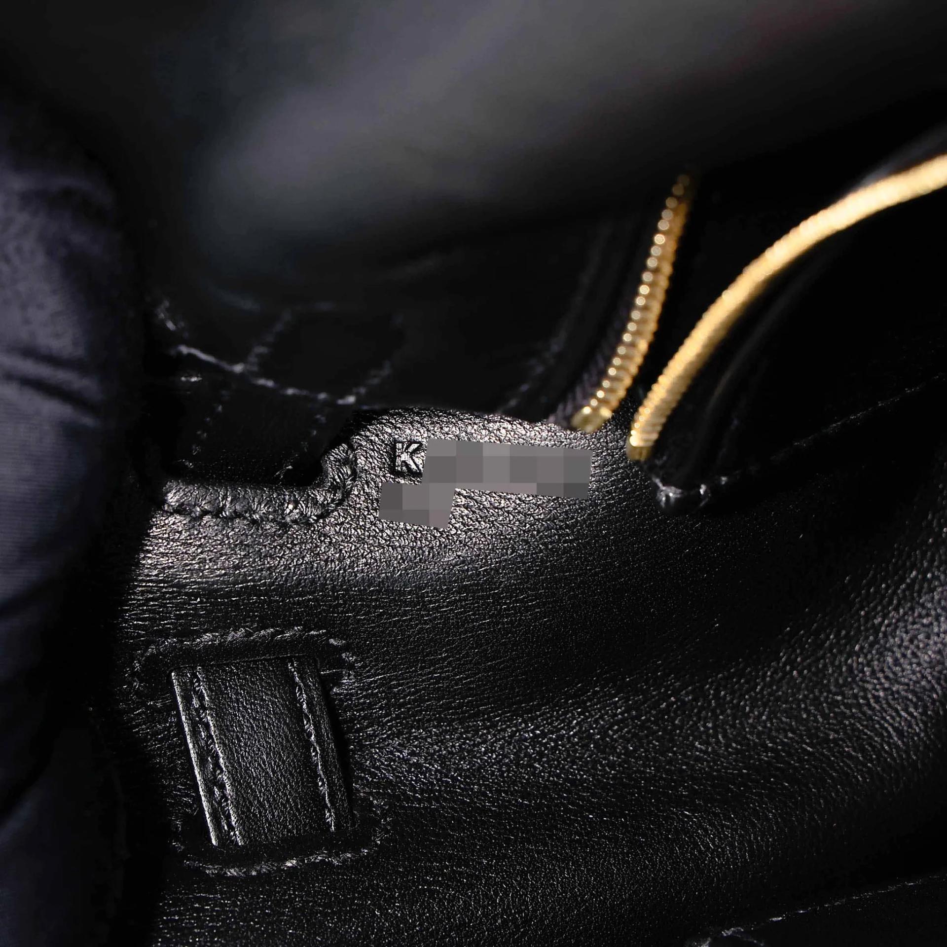 Brand New ( Rank N ) HERMÈS Kelly 25 Noir (89) Veau Cheri Gold hardware K (2025) - 15