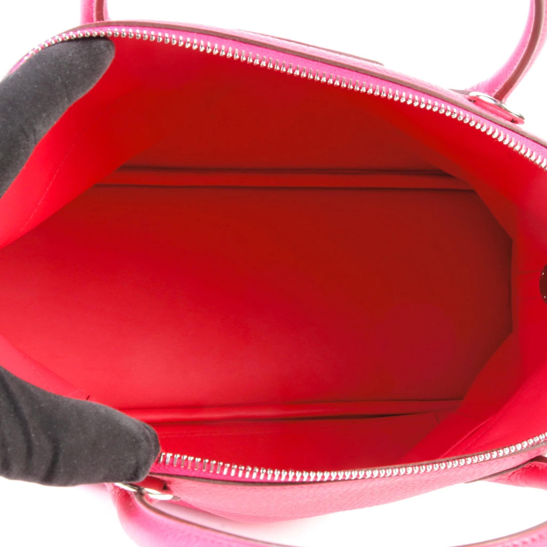 Unused ( Rank NS ) HERMÈS Bolide 31 Rose Extreme (I6) Clemence Palladium hardware Z (2021) - 10
