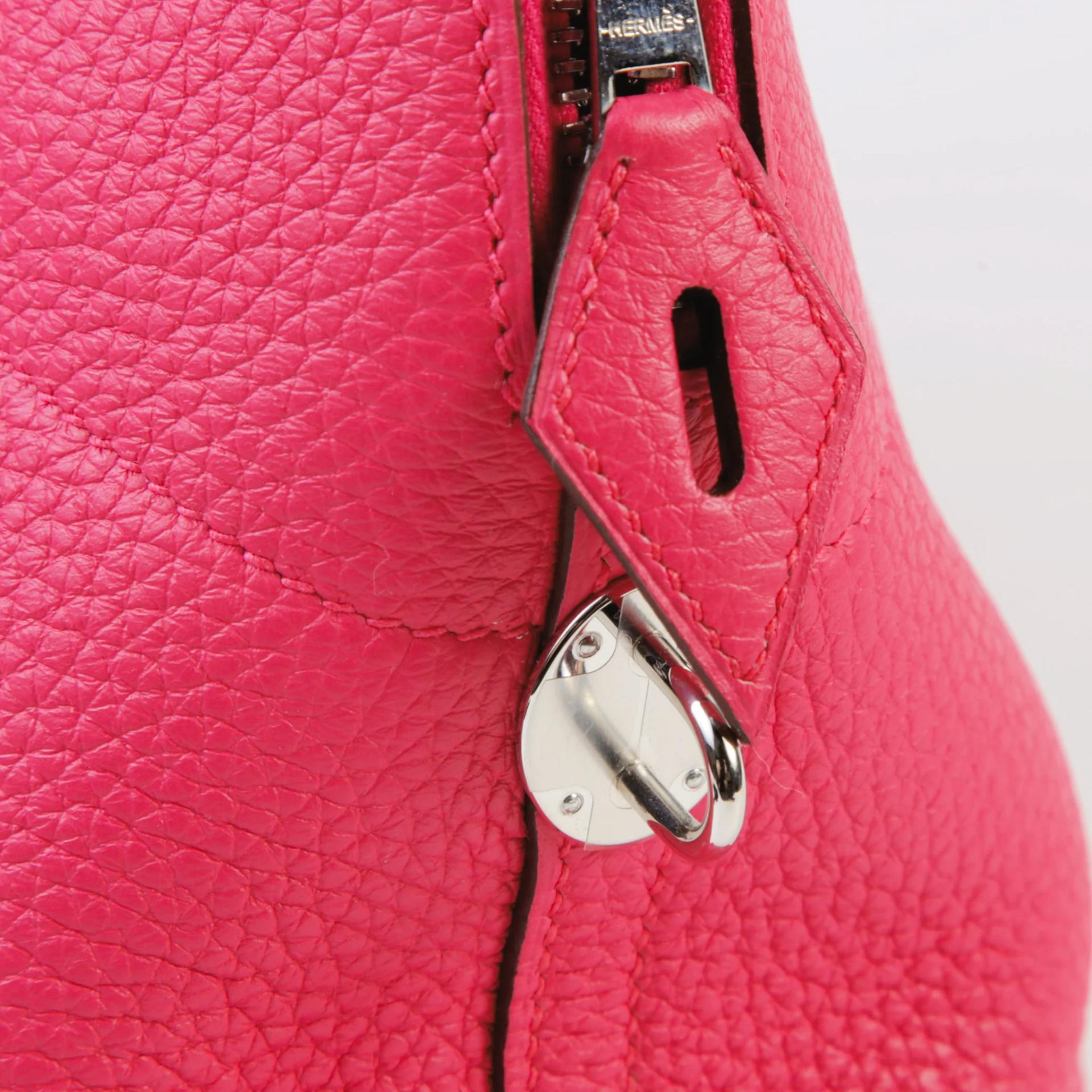Unused ( Rank NS ) HERMÈS Bolide 31 Rose Extreme (I6) Clemence Palladium hardware Z (2021) - 8