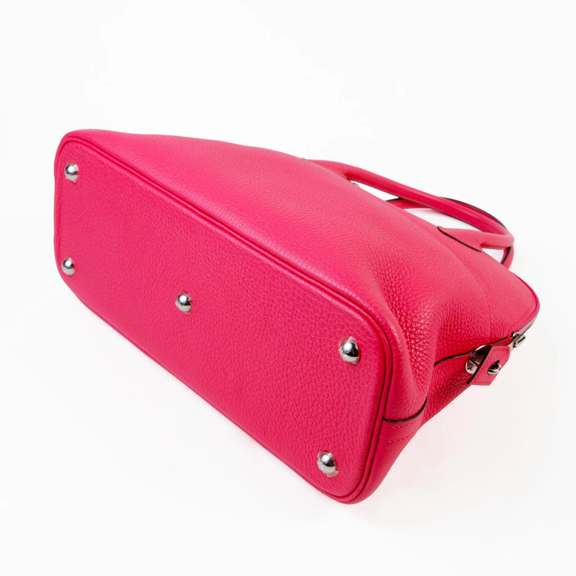 Unused ( Rank NS ) HERMÈS Bolide 31 Rose Extreme (I6) Clemence Palladium hardware Z (2021) - 7