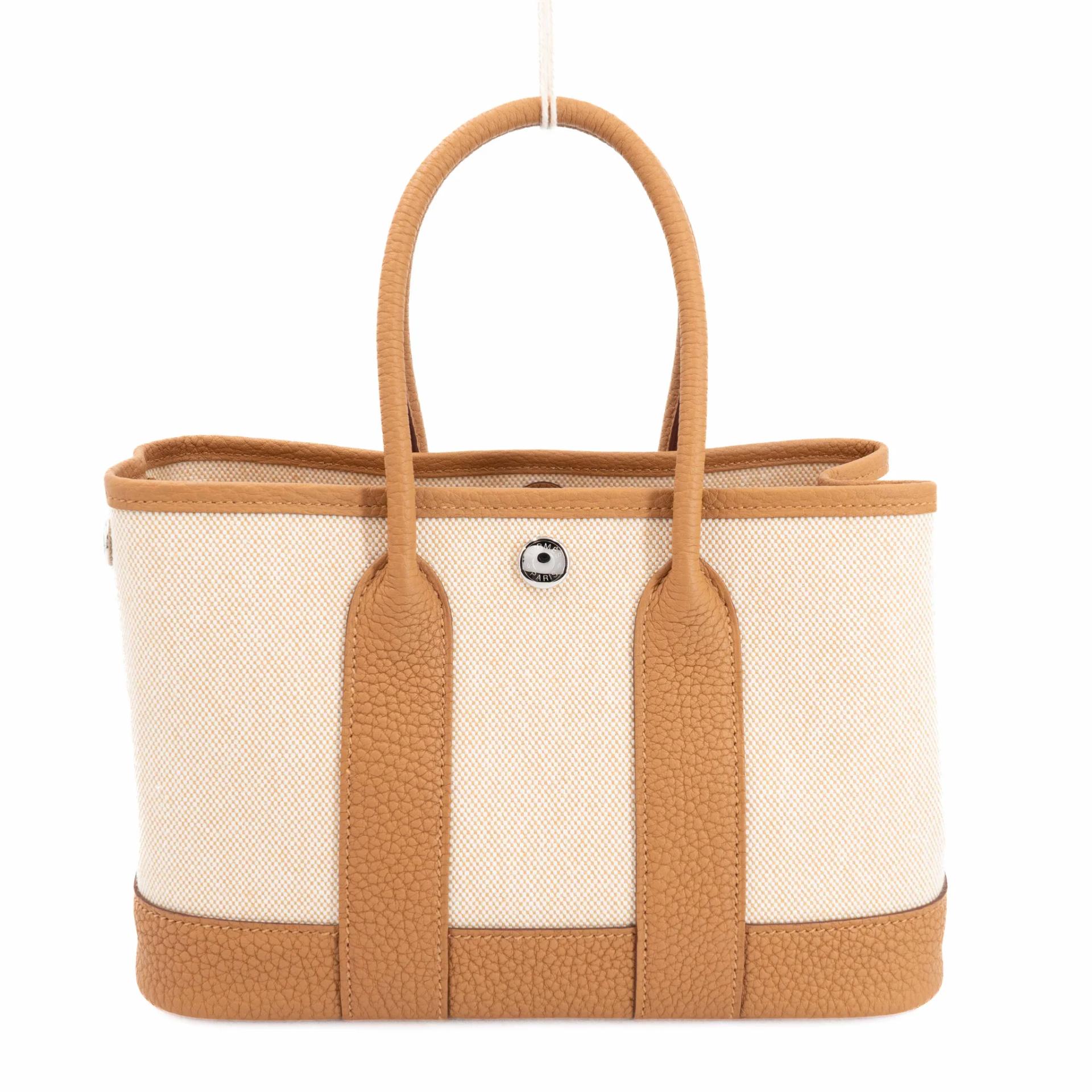 Brand New ( Rank N ) HERMÈS Neo Garden Party 23 Sesame (2S) Negonda Toile H Viking canvas Palladium hardware G (2026) - 1